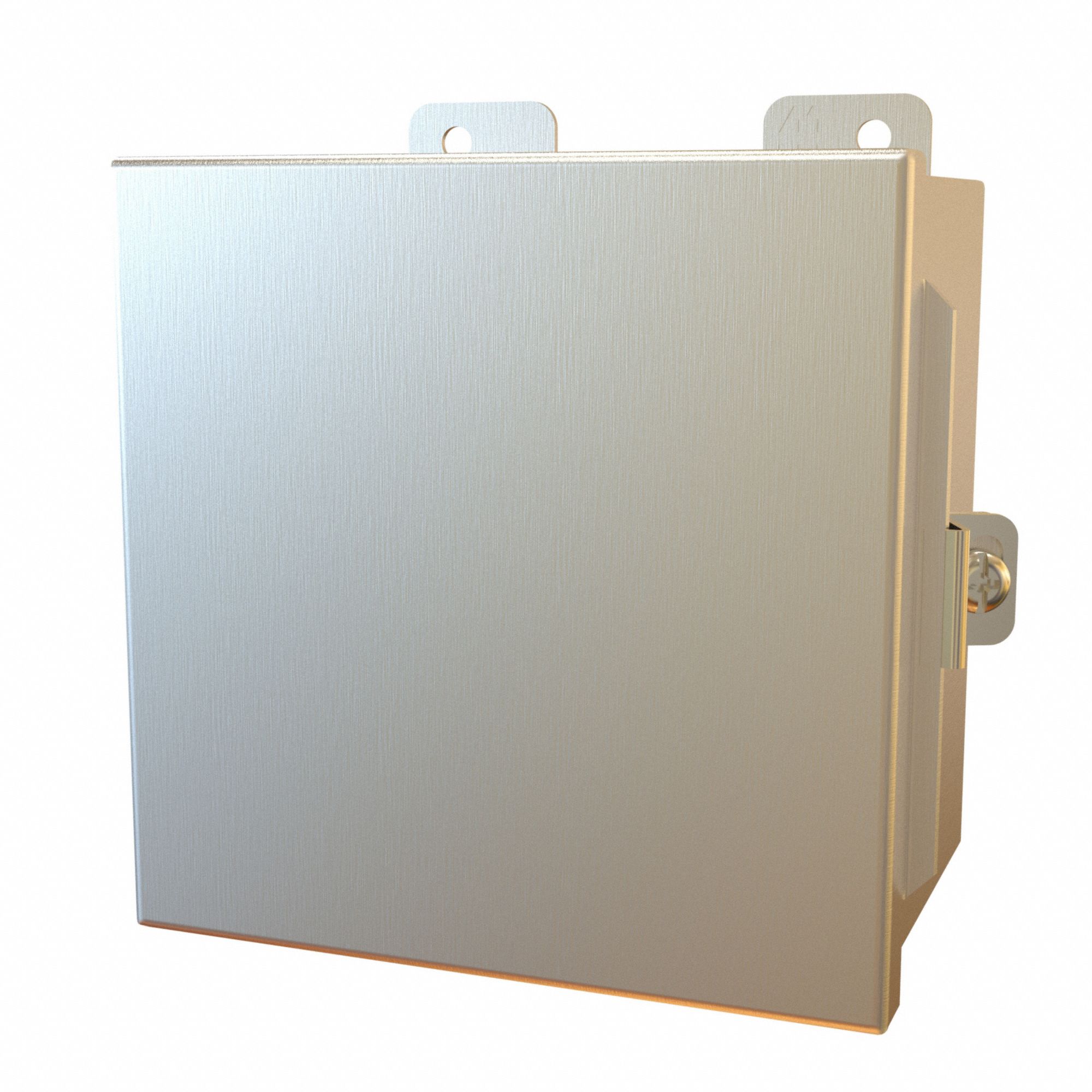 Electrical Enclosure: Stainless Steel, 6 in x 6 in x 4 in, NEMA 12/13/3R/4/4X, w/Panel