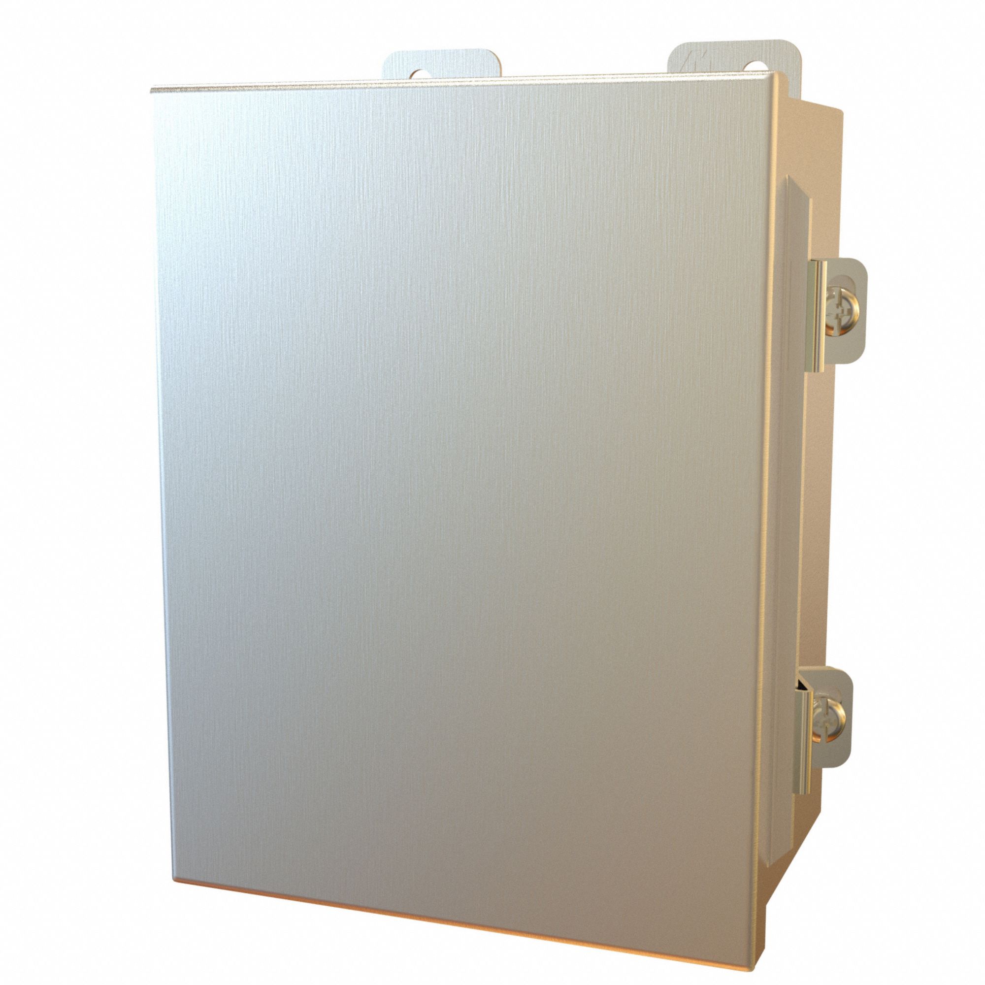 Electrical Enclosure: Stainless Steel, 8 in x 6 in x 4 in, NEMA 12/13/3R/4/4X, w/Panel, IP66