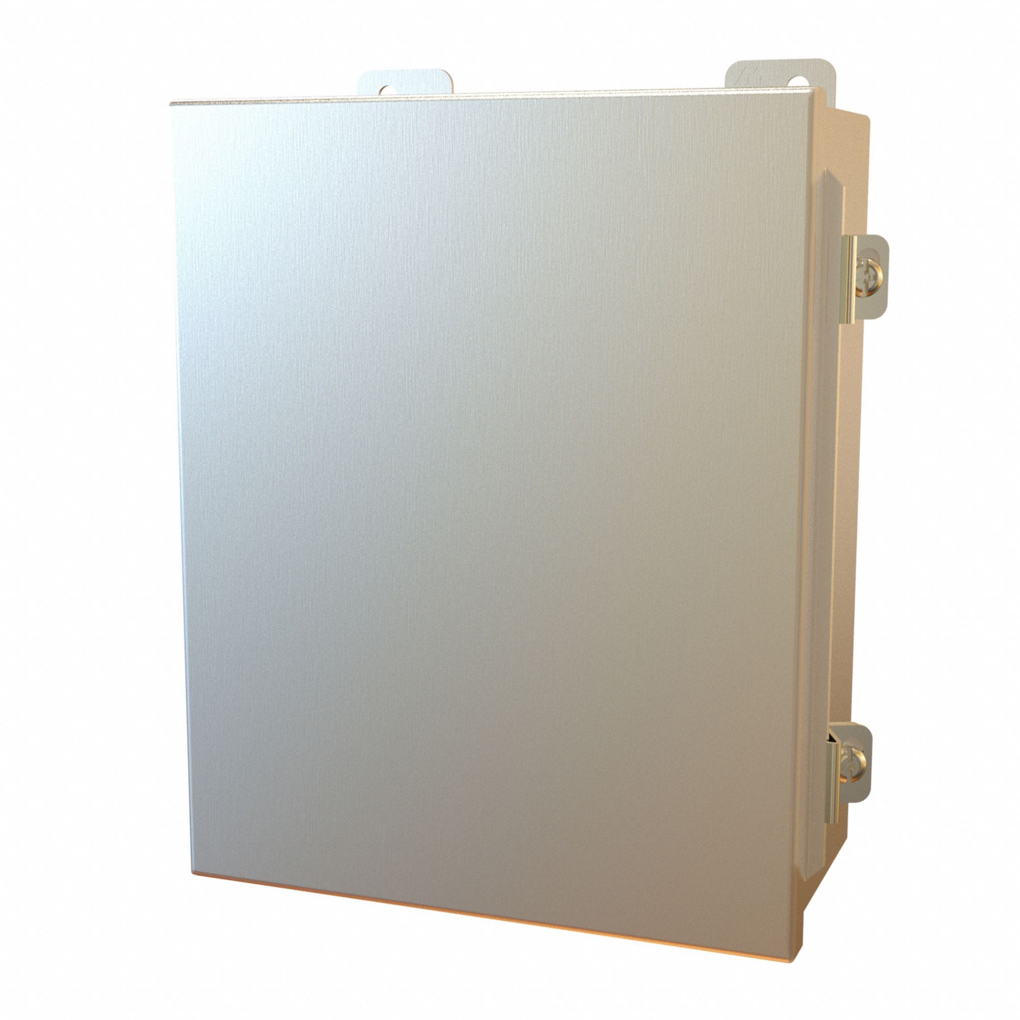 Electrical Enclosure: Stainless Steel, 10 in x 8 in x 4 in, NEMA 12/13/3R/4/4X, w/Panel
