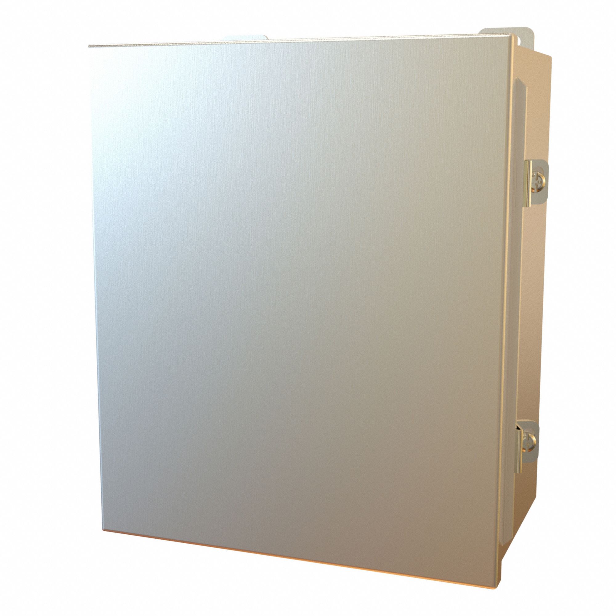 Electrical Enclosure: Stainless Steel, 12 in x 10 in x 6 in, NEMA 12/13/3R/4/4X, w/Panel