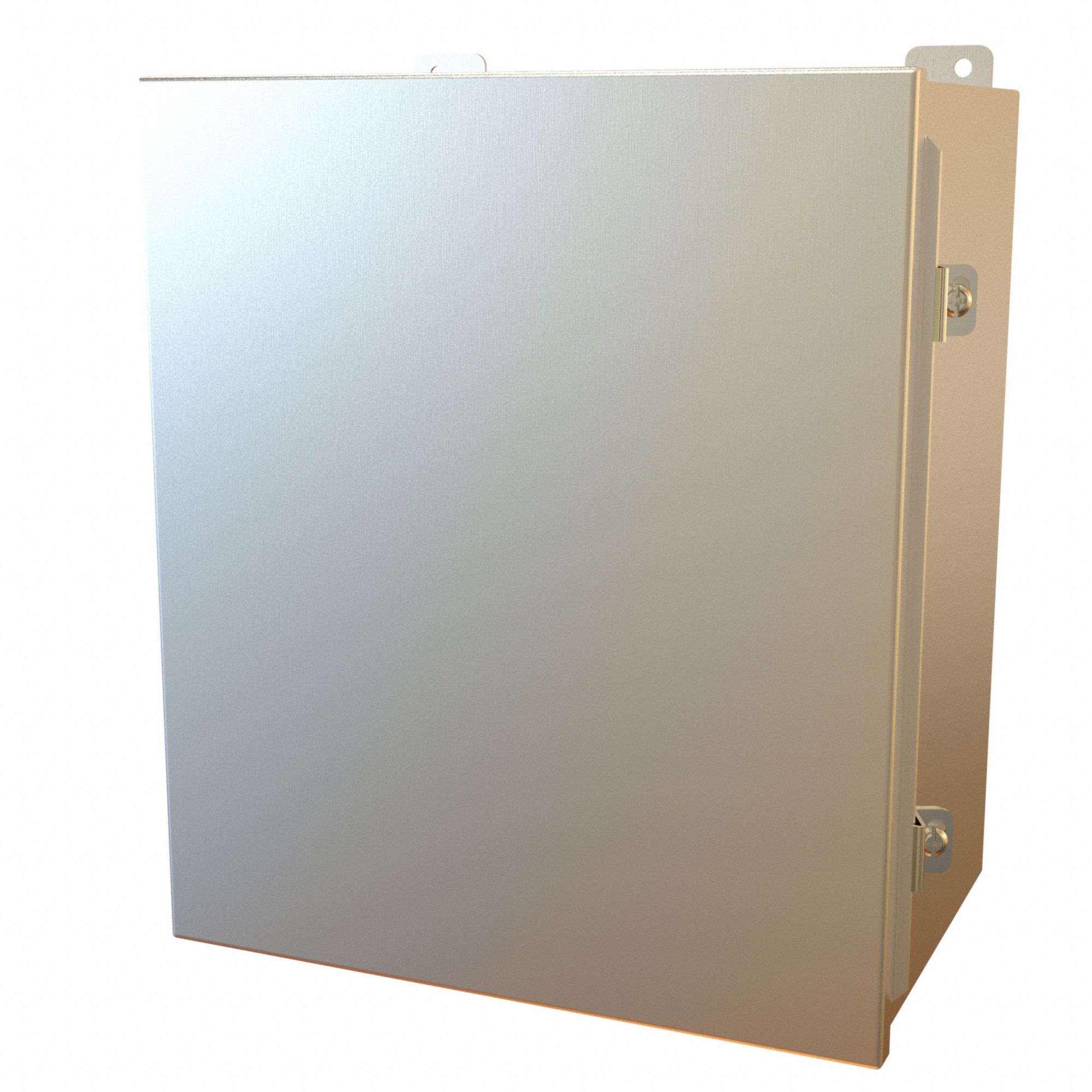 Electrical Enclosure: Stainless Steel, 14 in x 12 in x 8 in, NEMA 12/13/3R/4/4X, w/Panel