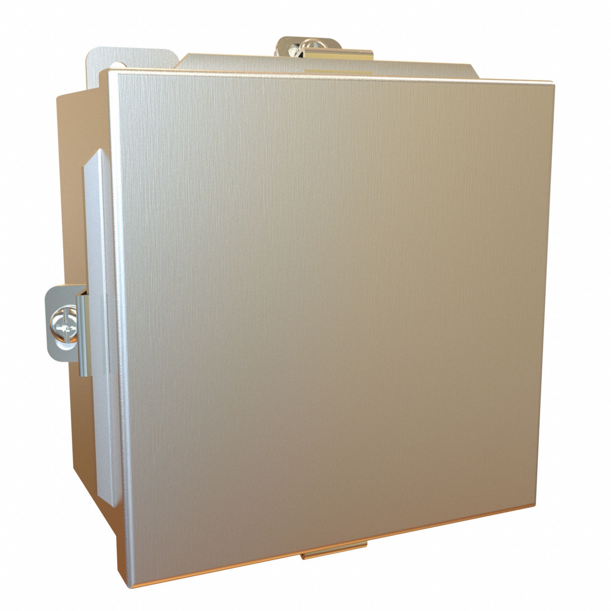 Electrical Enclosure: Stainless Steel, 6 in x 6 in x 4 in, NEMA 12/13/3R/4/4X, w/Panel, IP66