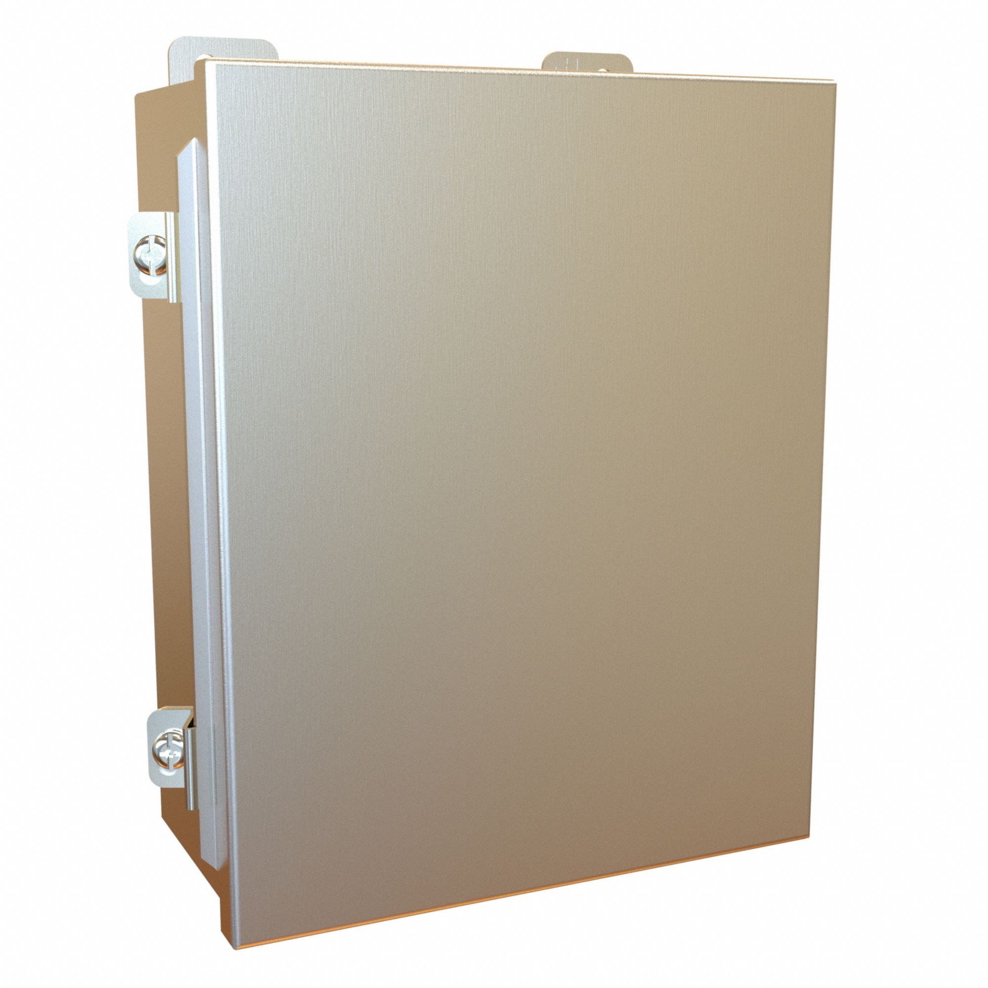 Electrical Enclosure: Stainless Steel, 10 in x 8 in x 4 in, NEMA 12/13/3R/4/4X, w/Panel