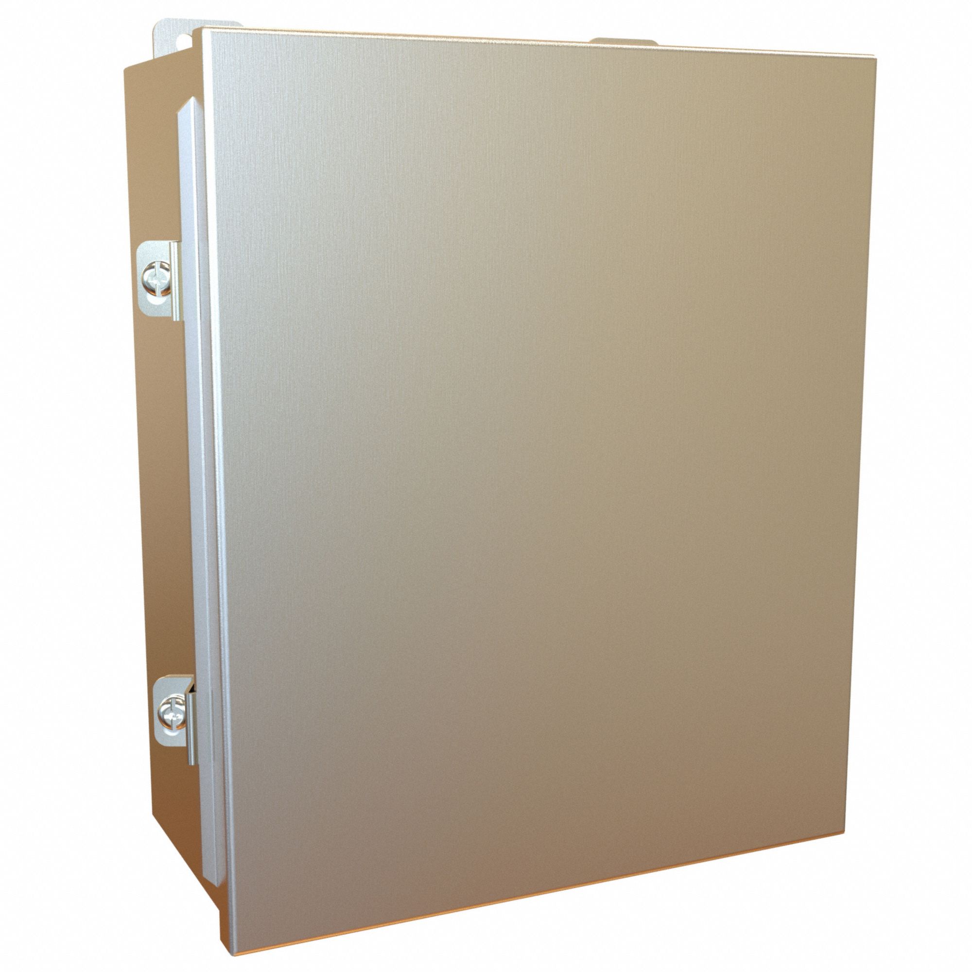 Electrical Enclosure: Stainless Steel, 12 in x 10 in x 5 in, NEMA 12/13/3R/4/4X, w/Panel