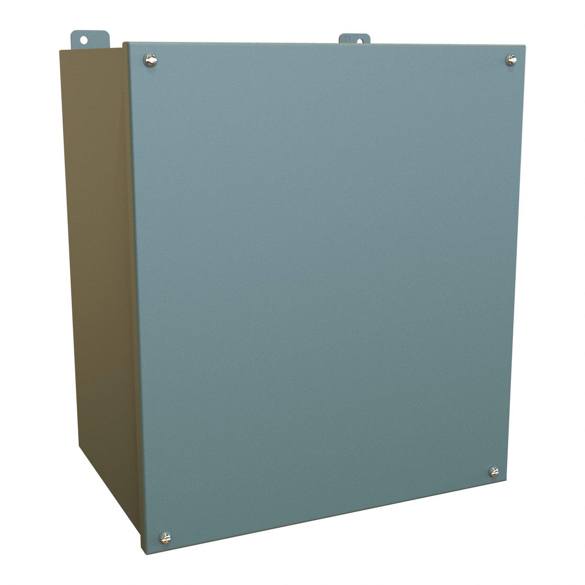 Electrical Enclosure: Steel, 16 in x 14 in x 10 in, NEMA 12/13, w/Panel, Solid Cover
