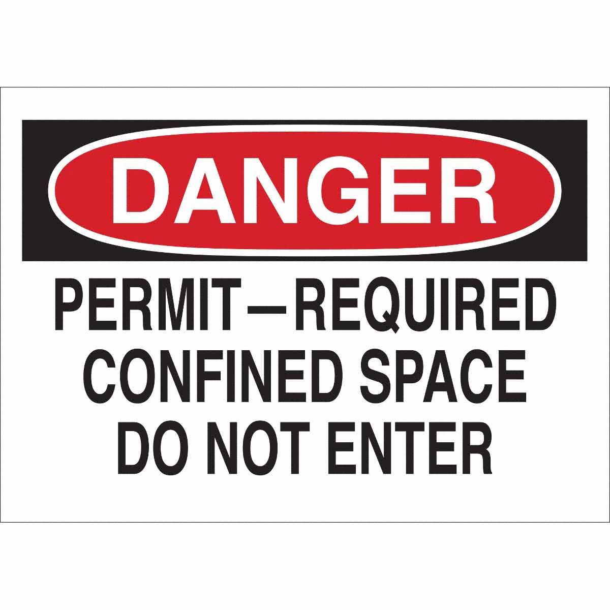 CONFINED SPACE SIGN 7x10