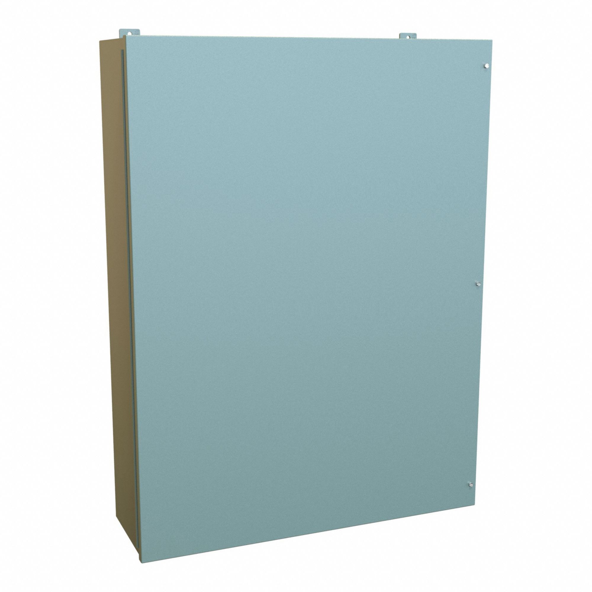 Enclosure: Steel, 48 in x 36 in x 11 in, NEMA 12, w/Panel, Solid Cover, Hinged