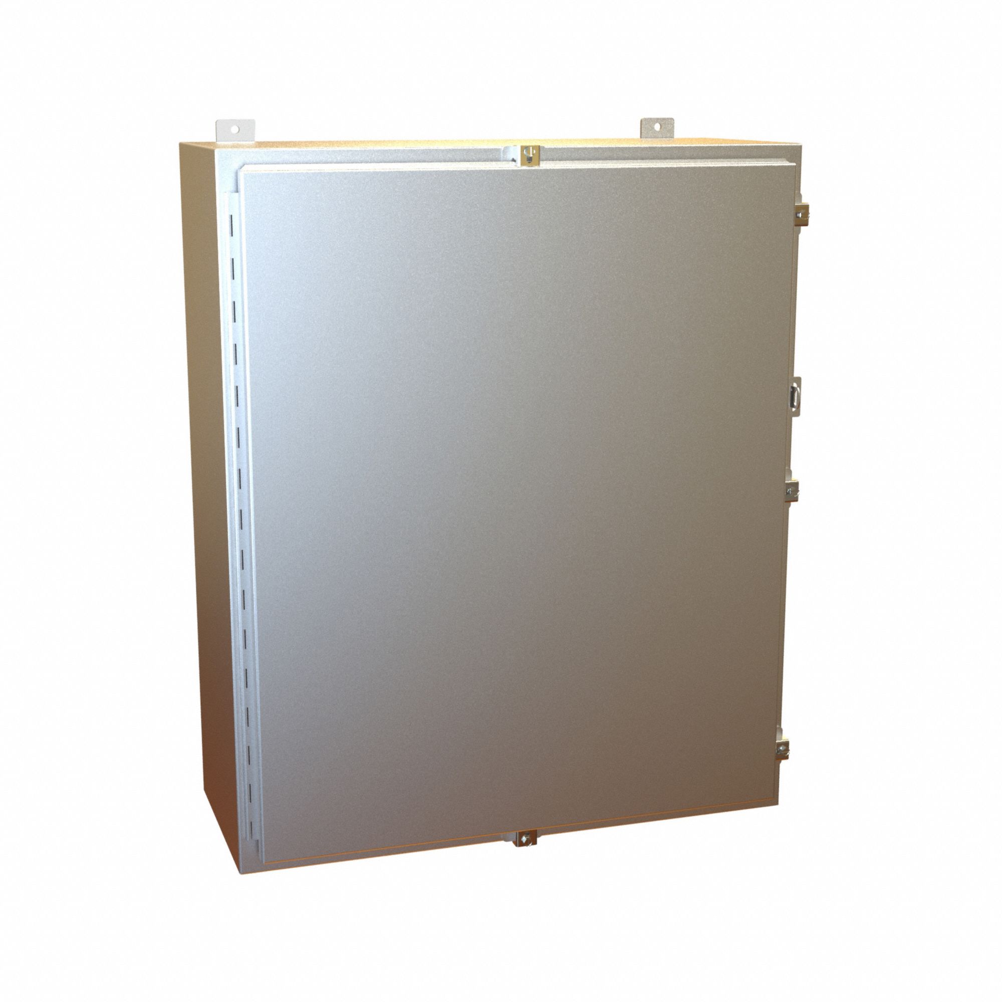 Electrical Enclosure: Aluminum, 36 in x 30 in x 12 in, NEMA 12/13/4/4X, w/Panel, Solid Cover