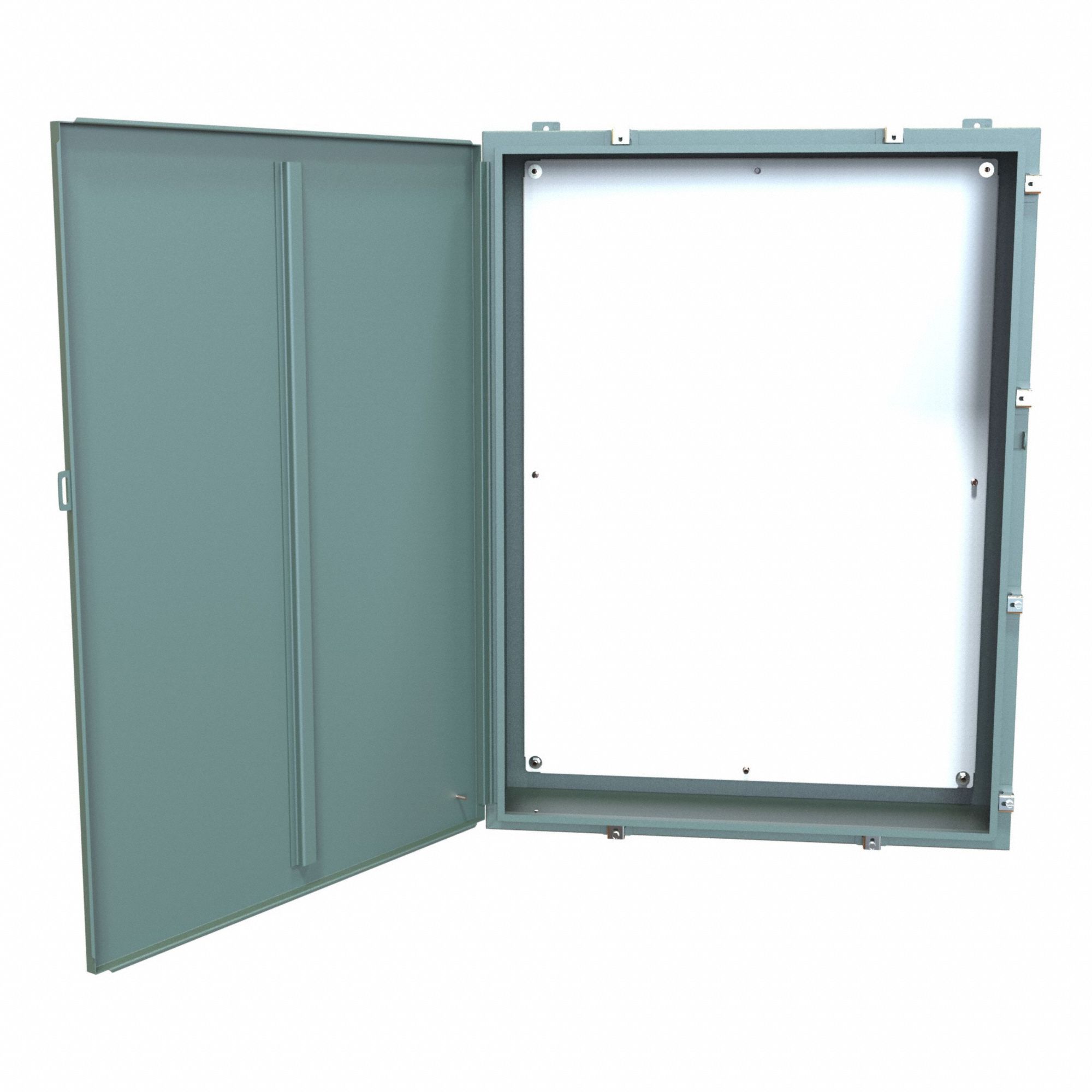 Electrical Enclosure: Steel, 48 in x 36 in x 10 in, NEMA 12/13/3R/4, w/Panel, Solid Cover