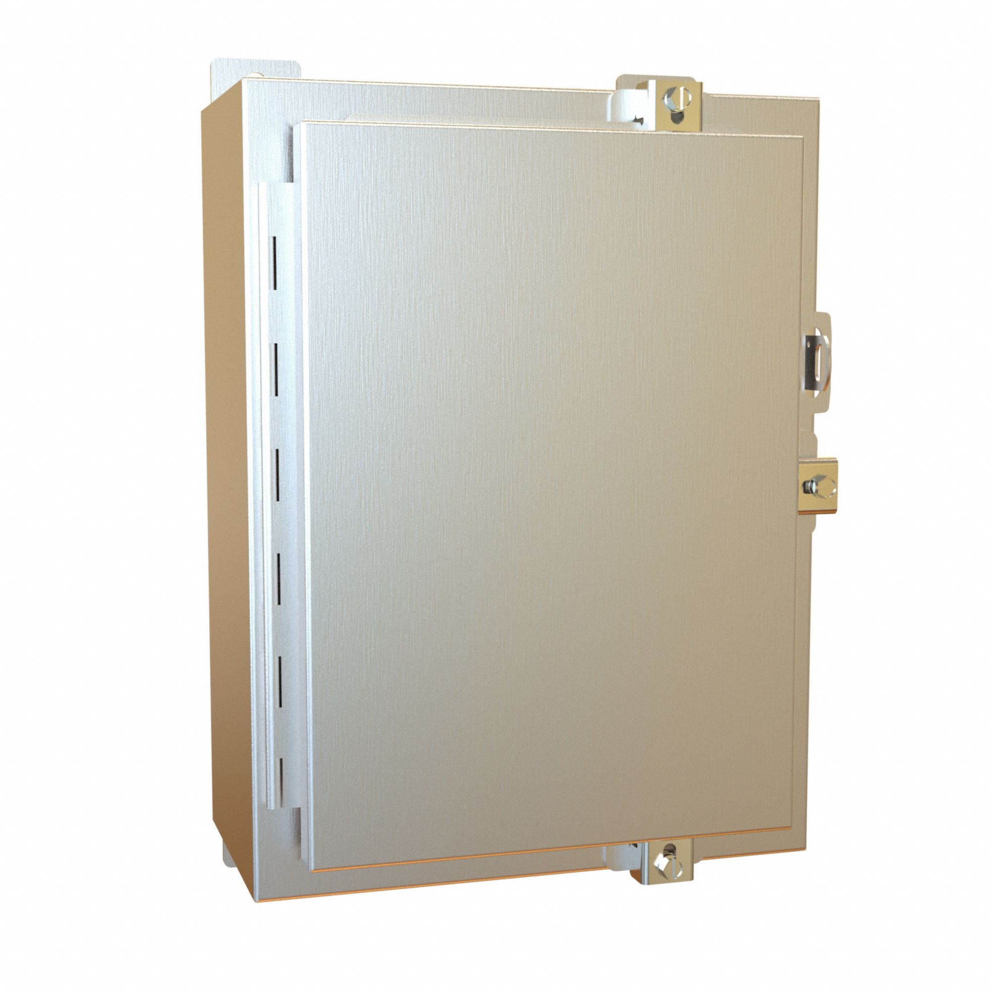Electrical Enclosure: Stainless Steel, 16 in x 12 in x 6 in, NEMA 12/13/3R/4/4X, w/Panel