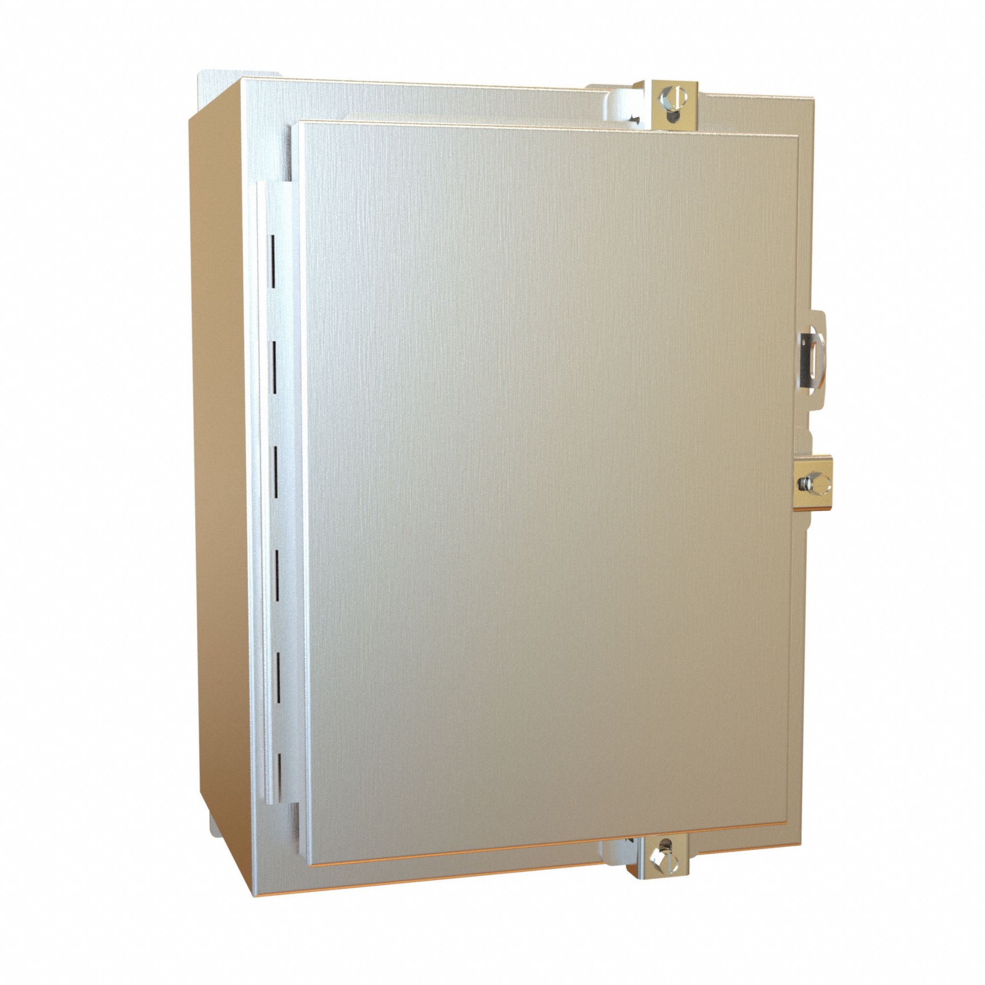 Electrical Enclosure: Stainless Steel, 16 in x 12 in x 8 in, NEMA 12/13/3R/4/4X, w/Panel