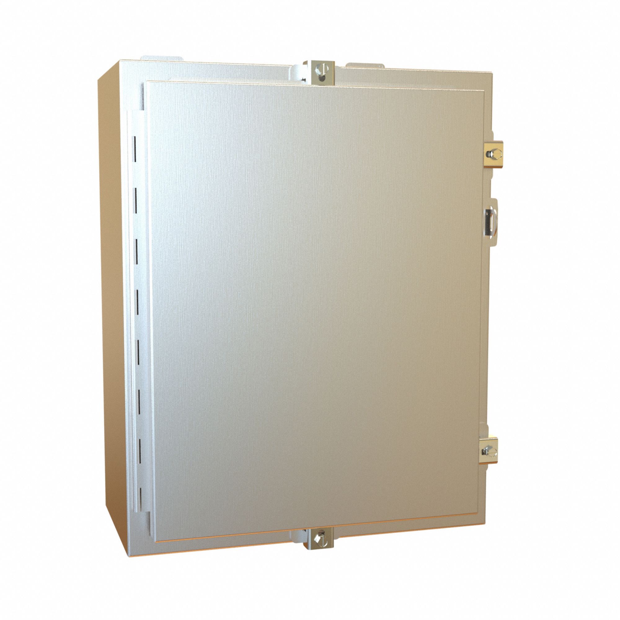 Electrical Enclosure: Stainless Steel, 20 in x 16 in x 8 in, NEMA 12/13/3R/4/4X, w/Panel