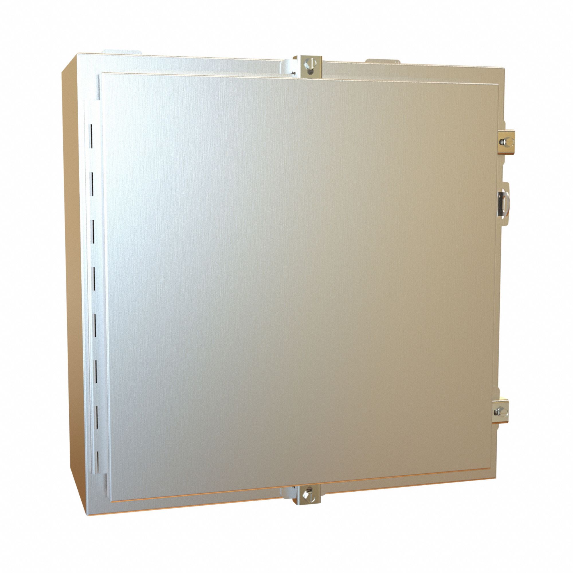 Electrical Enclosure: Stainless Steel, 20 in x 20 in x 8 in, NEMA 12/13/3R/4/4X, w/Panel
