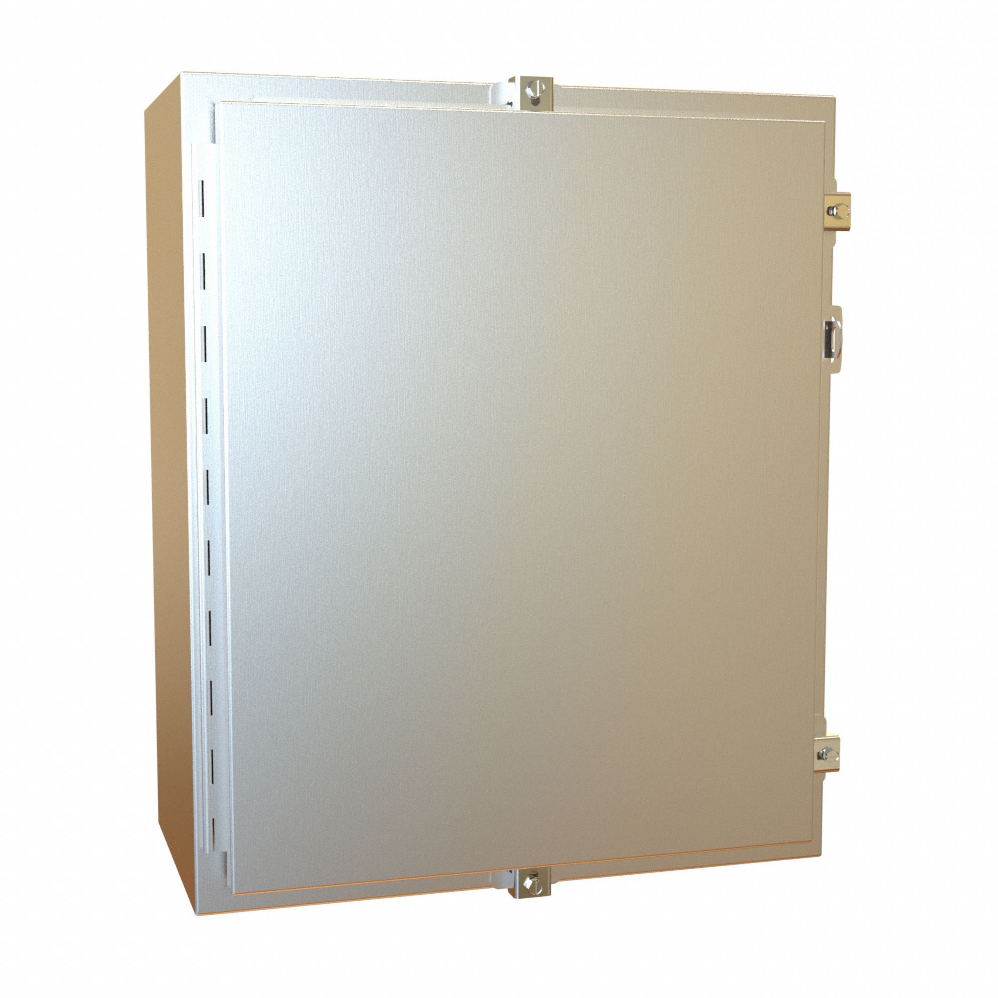 Electrical Enclosure: Stainless Steel, 24 in x 20 in x 10 in, NEMA 12/13/3R/4/4X, w/Panel