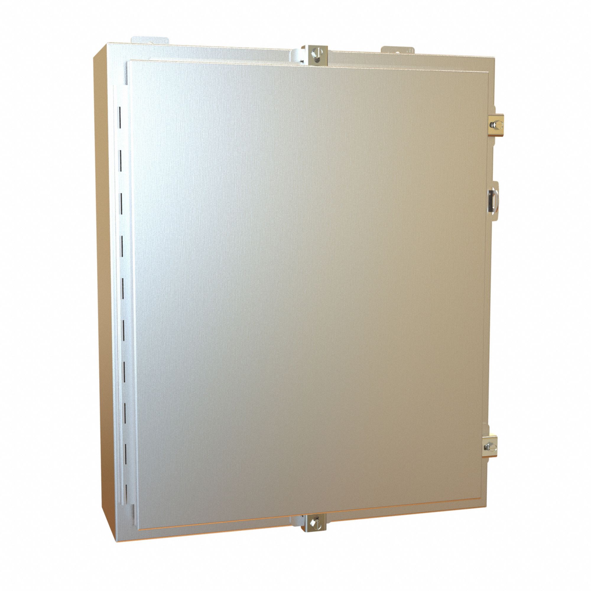 Electrical Enclosure: Stainless Steel, 24 in x 20 in x 6 in, NEMA 12/13/3R/4/4X, w/Panel