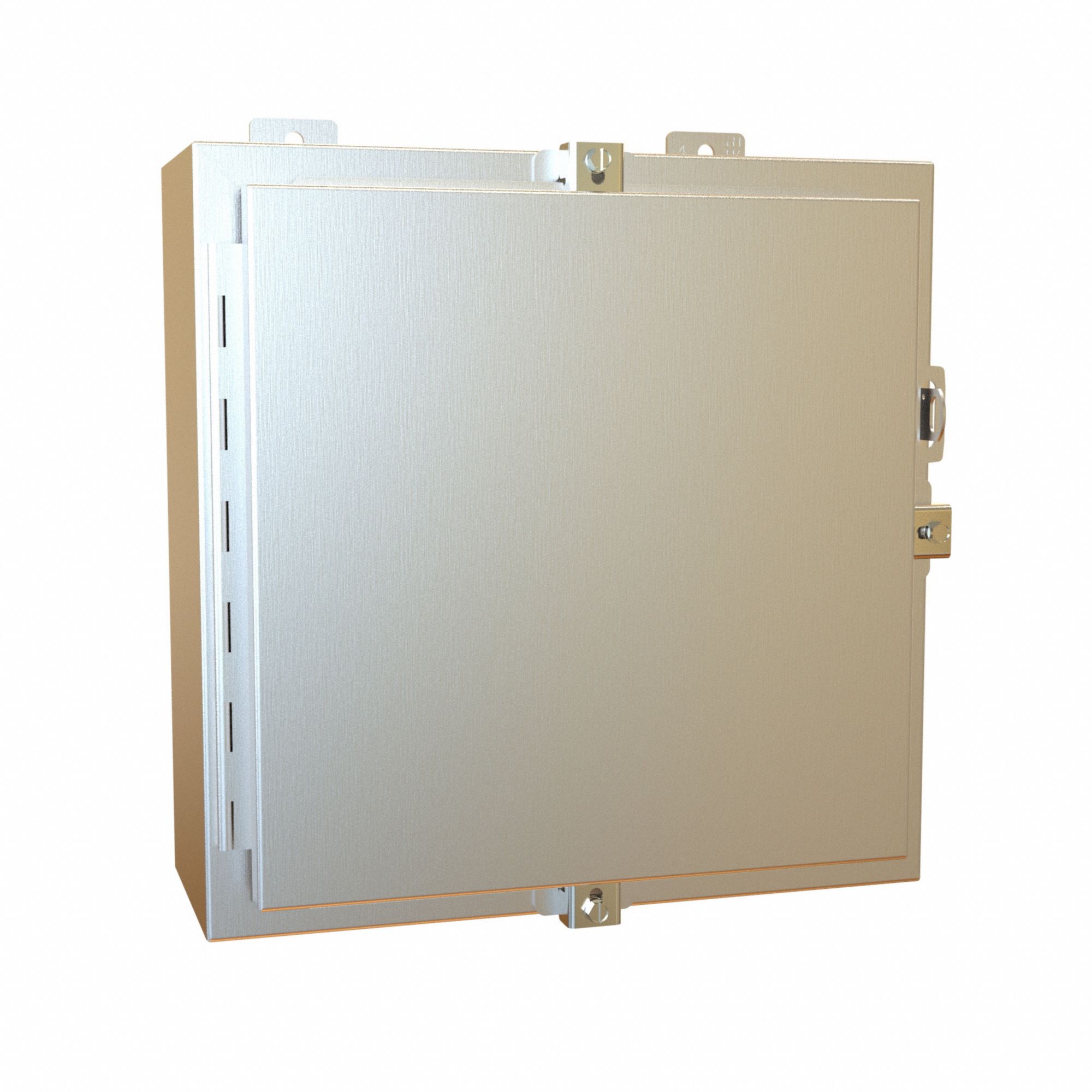 Electrical Enclosure: Stainless Steel, 16 in x 16 in x 6 in, NEMA 12/13/3R/4/4X, w/Panel