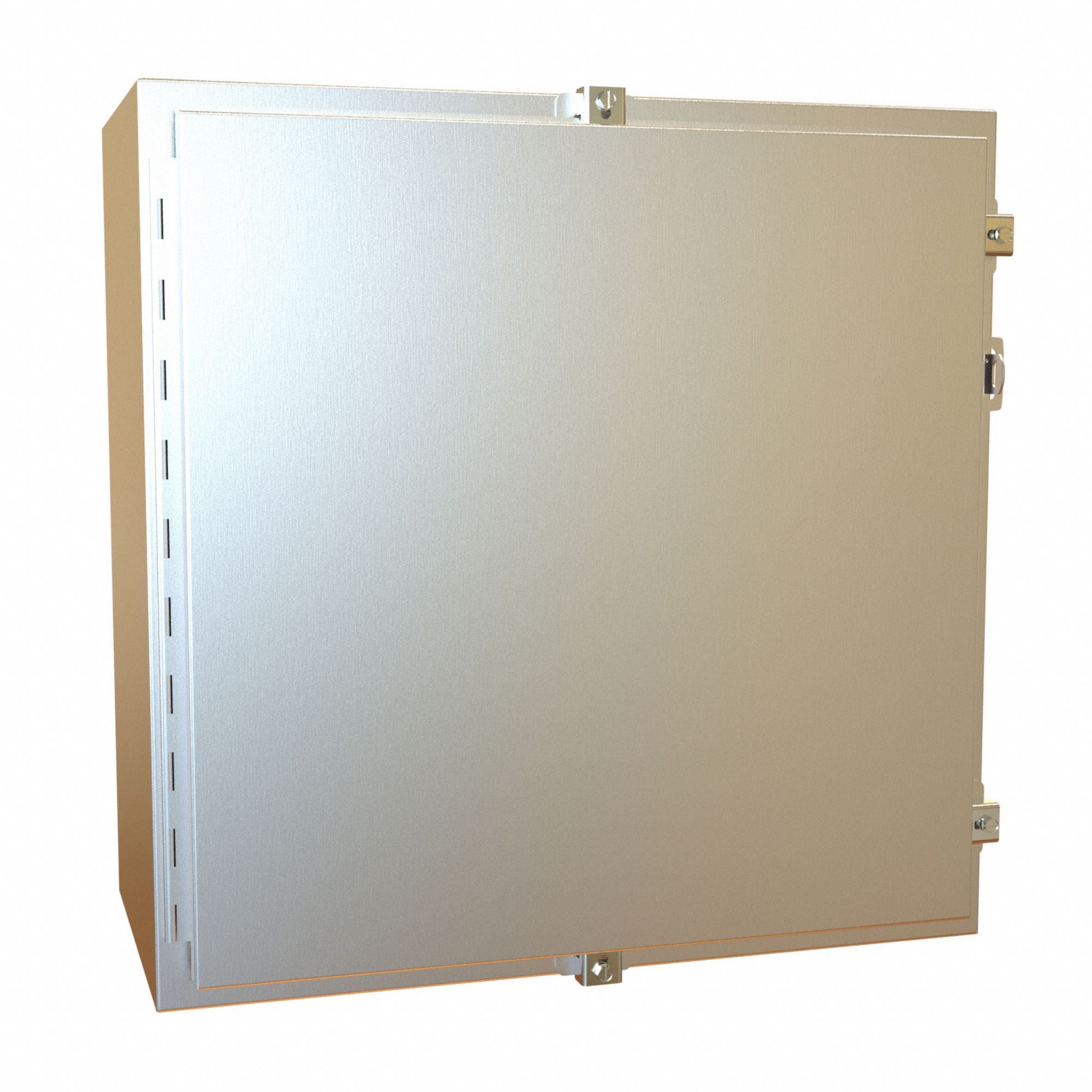 Electrical Enclosure: Stainless Steel, 24 in x 24 in x 12 in, NEMA 12/13/3R/4/4X, w/Panel