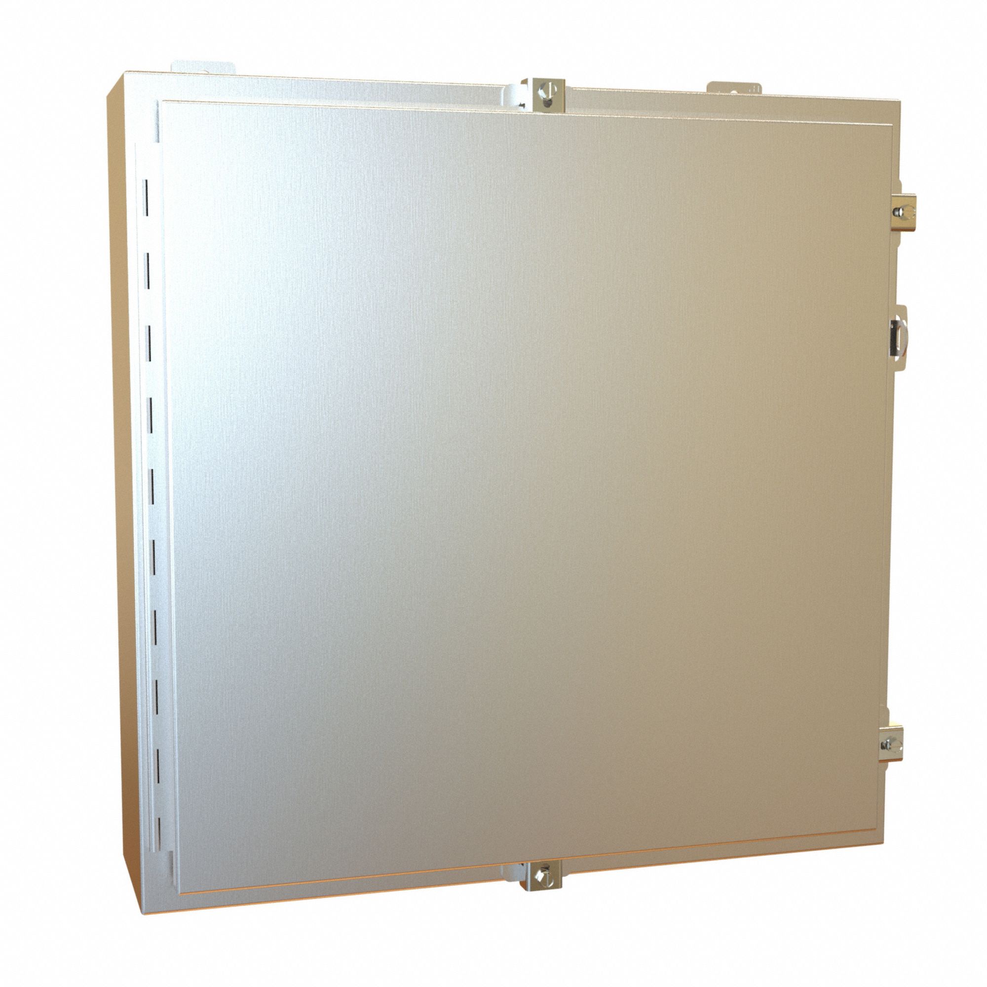 Electrical Enclosure: Stainless Steel, 24 in x 24 in x 6 in, NEMA 12/13/3R/4/4X, w/Panel