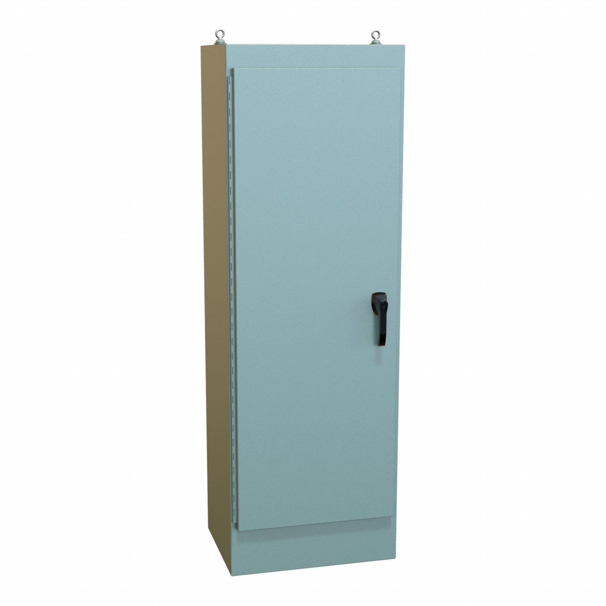 Electrical Enclosure: Steel, 72 in x 24 in x 18 in, NEMA 12, Solid Cover, Hinged