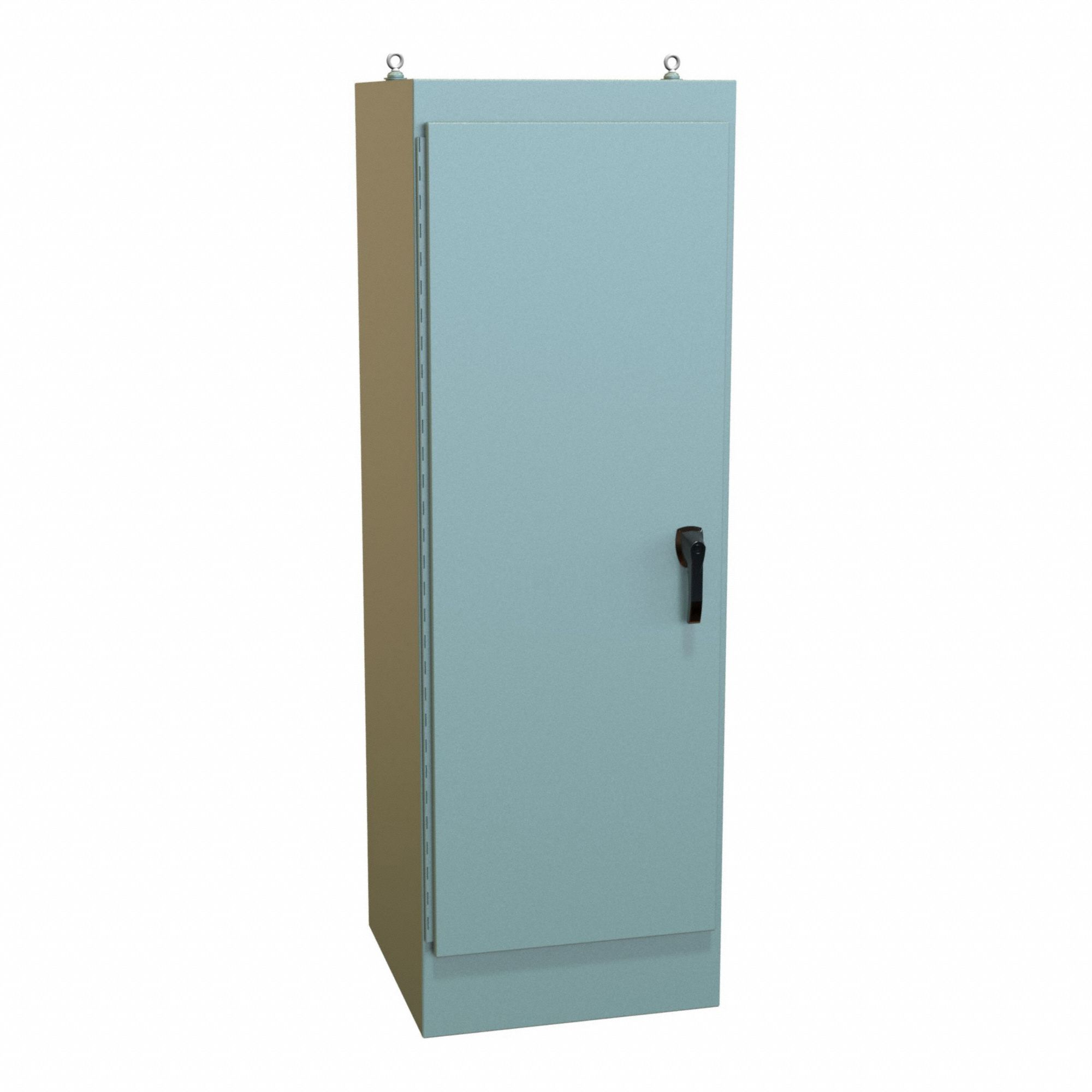 Electrical Enclosure: Steel, 72 in x 24 in x 24 in, NEMA 12, Solid Cover, Hinged, Dust Tight