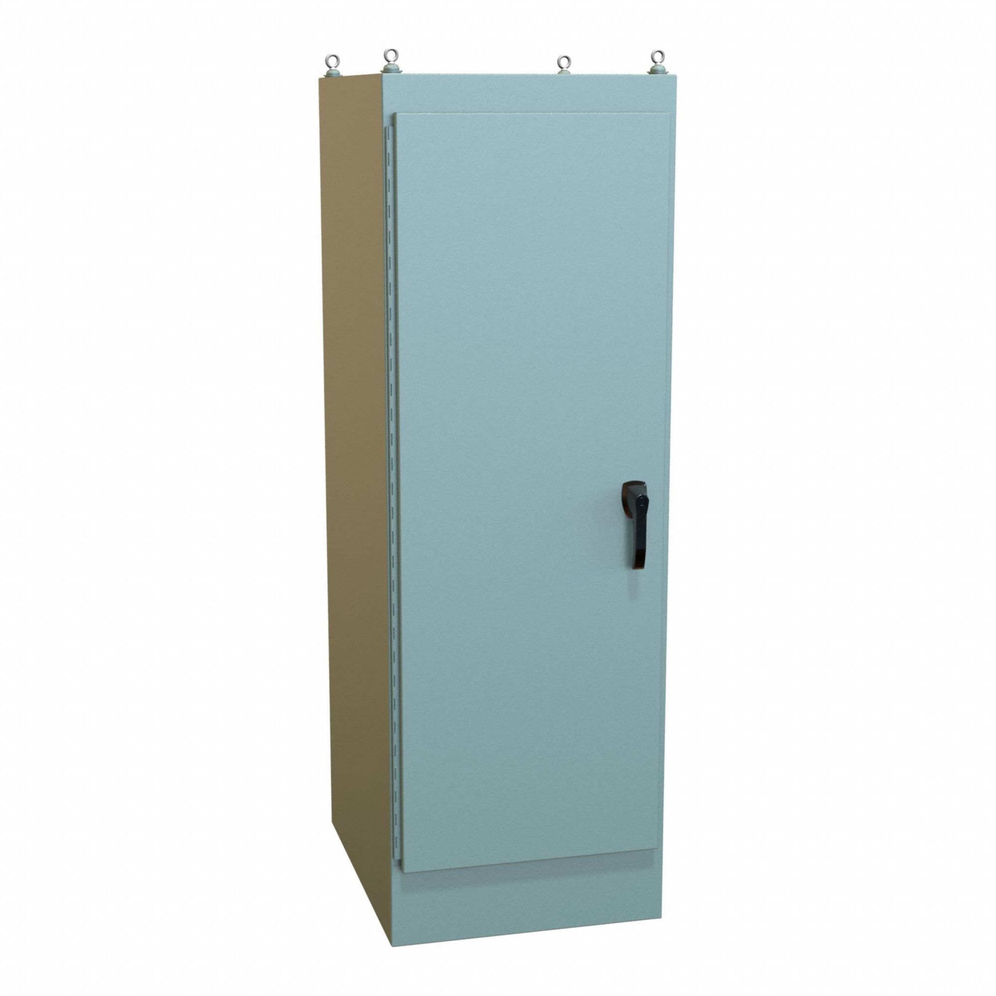 Electrical Enclosure: Steel, 72 in x 24 in x 30 in, NEMA 12, Solid Cover, Hinged, Dust Tight