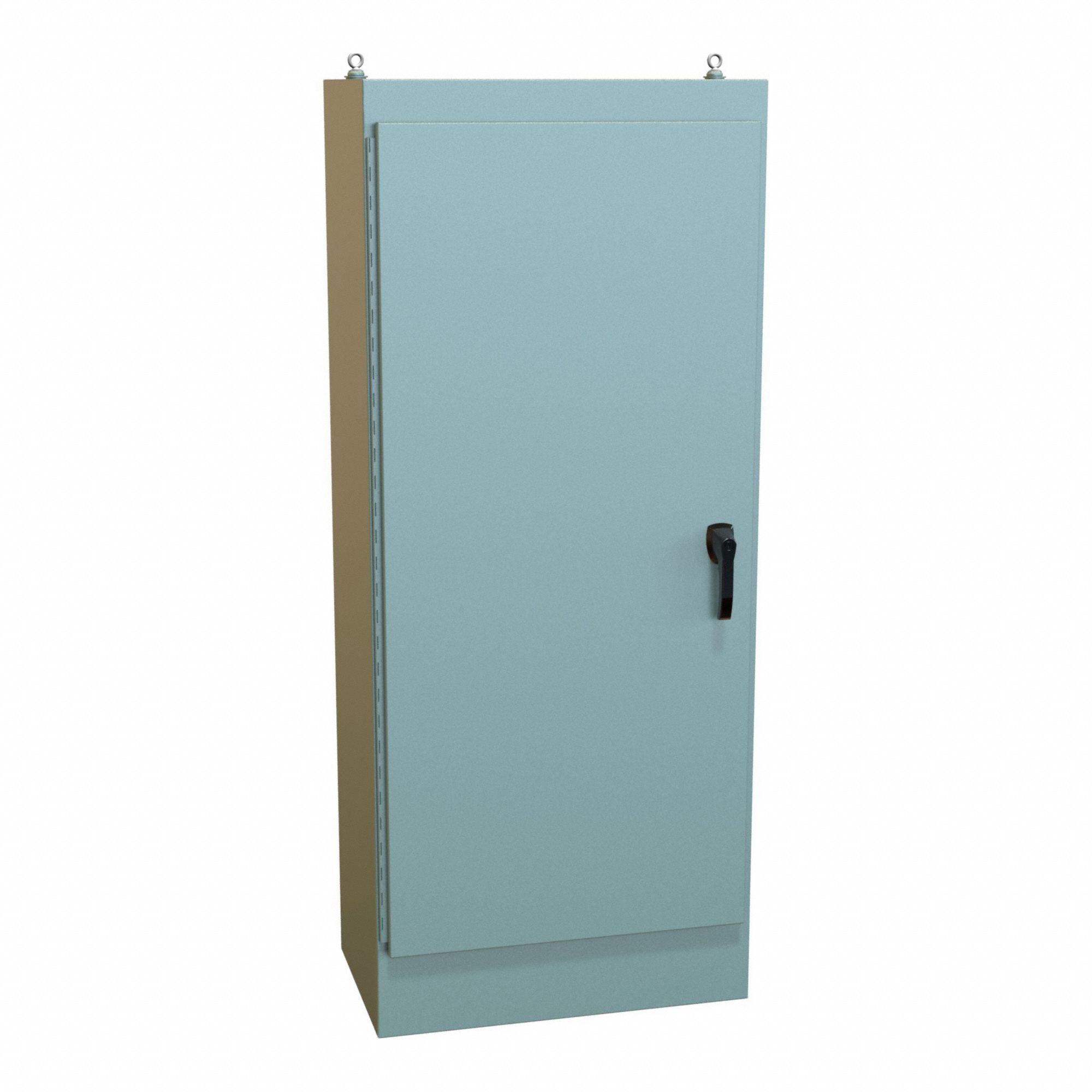 Electrical Enclosure: Steel, 72 in x 30 in x 18 in, NEMA 12, Solid Cover, Hinged