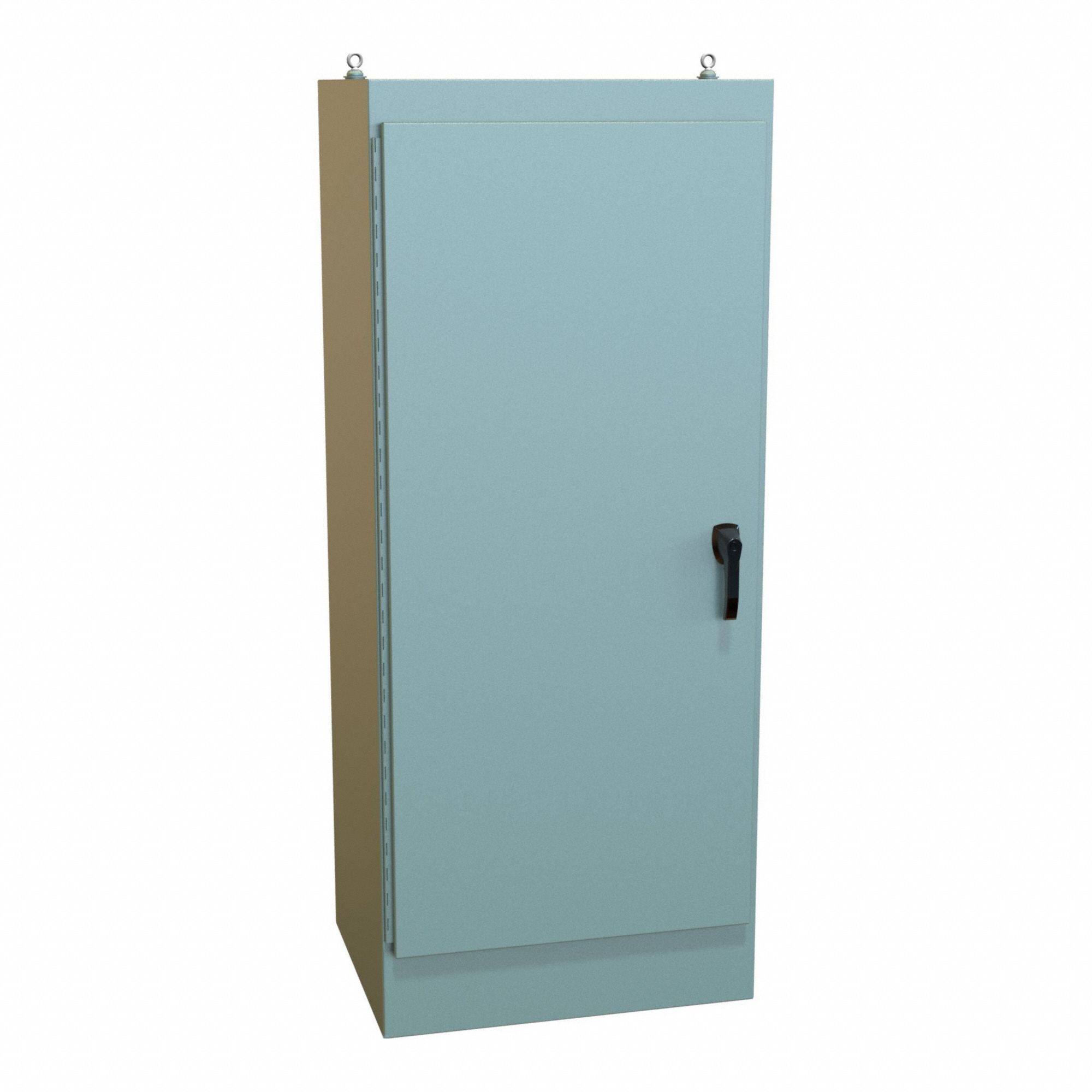 Electrical Enclosure: Steel, 72 in x 30 in x 24 in, NEMA 12, Solid Cover, Hinged