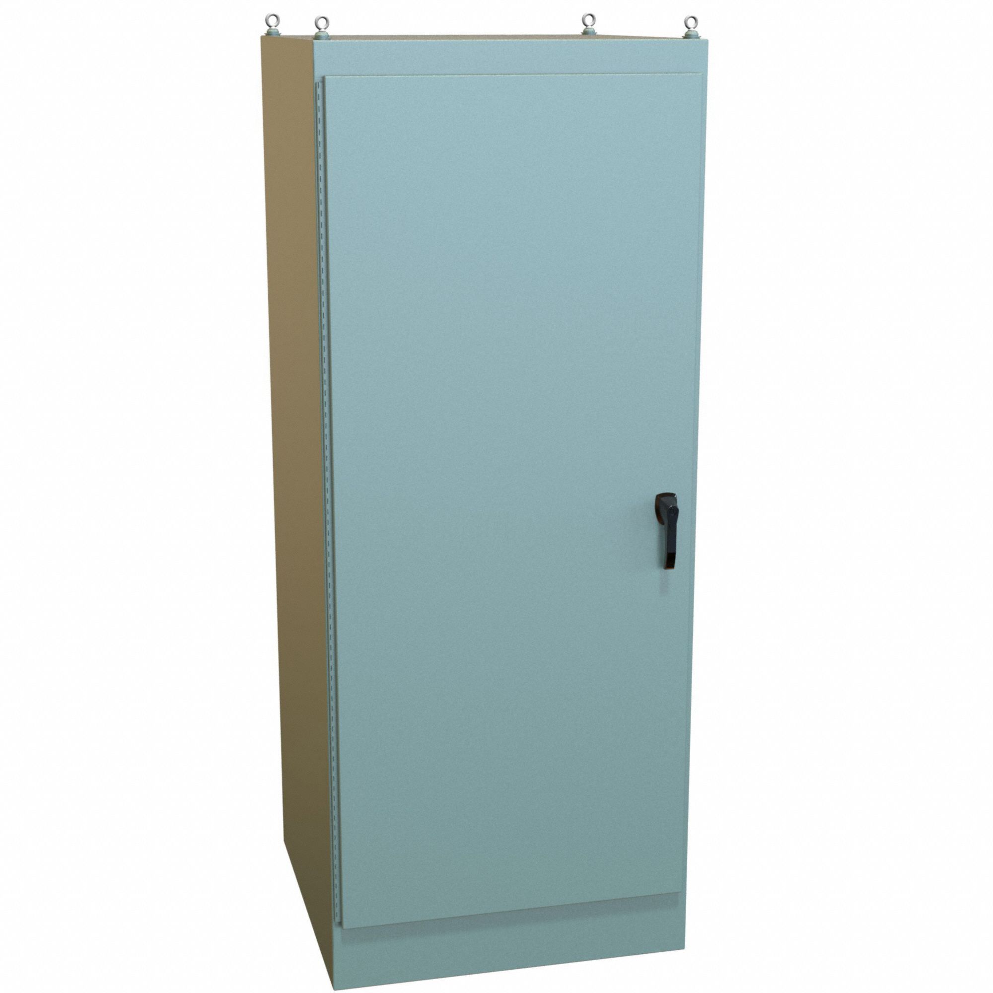 Electrical Enclosure: Steel, 90 in x 36 in x 36 in, NEMA 12, Solid Cover, Hinged, Dust Tight