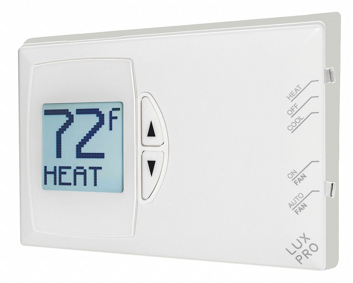 LUX Thermostat, Digital, NonProgrammable 141H47PSD111B Grainger
