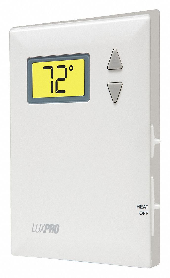 LUX, Thermostat,Heat Only Digital Mechanical - 141H49|PSD010B - Grainger