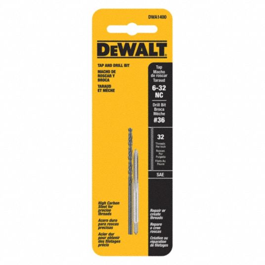 DEWALT, Right Hand, Drill and Tap Set,6