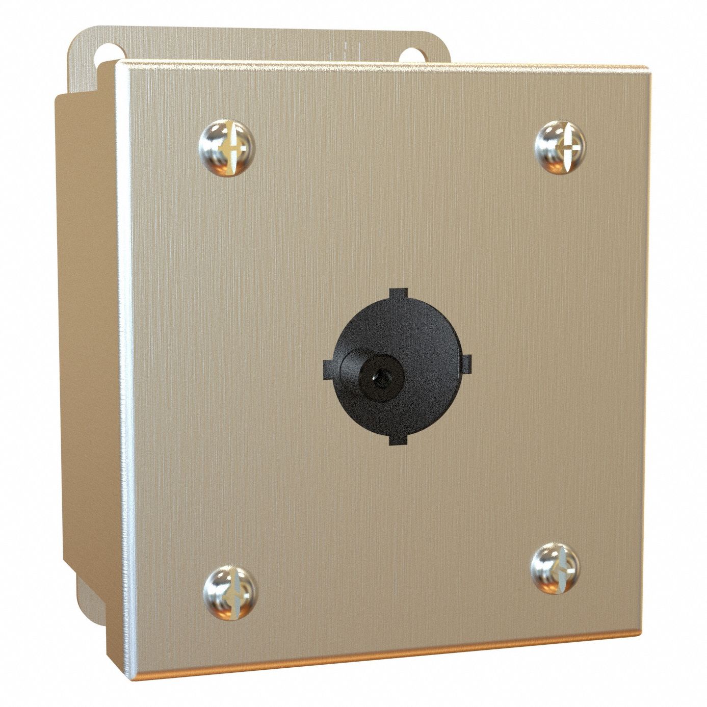 Push Button Enclosure: 22mm, 1 Holes, 304 Stainless Steel, NEMA 3R/4/4X