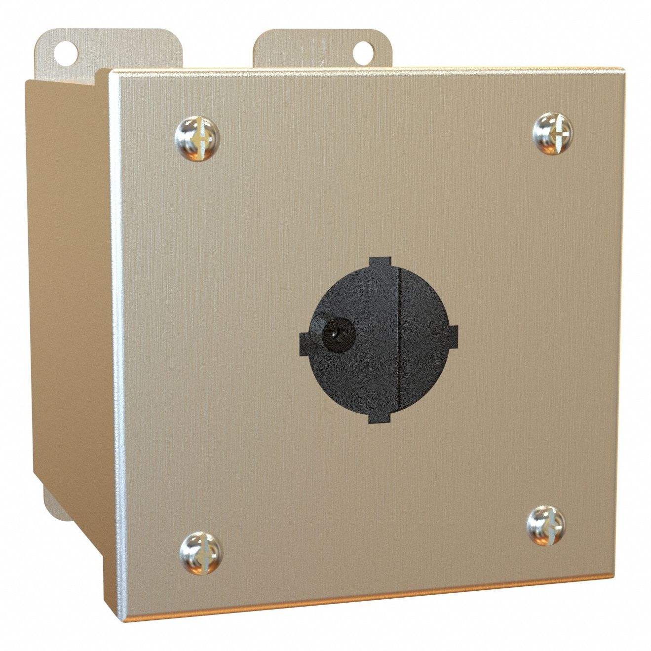 Push Button Enclosure: 22mm, 1 Holes, 304 Stainless Steel, NEMA 4/4X