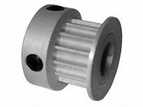 DAYTON Timing Pulley: Curvilinear, Fixed, For 6 mm Belt Wd, 14 Teeth, 3 mm Pitch, Aluminum (MPN 14-3M06-6CA3). Key specifications — Brand: DAYTON; Finish: Clear Anodized; For Belt Series: Powerhouse®.