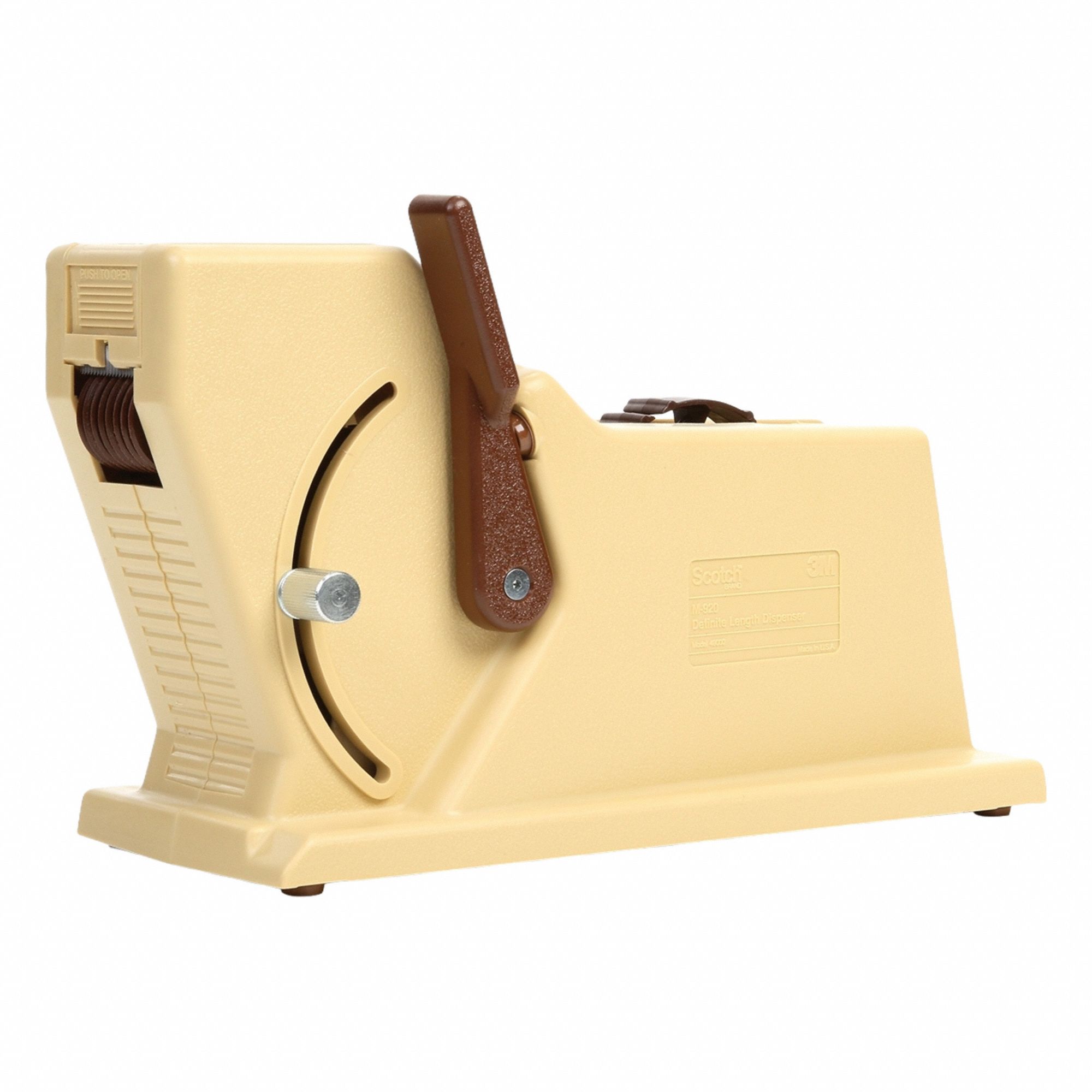 Tape Dispenser: For 1 in Max Tape Wd, For 3 in Tape Core Dia, For 5 3/4 in Max Tape Roll Dia
