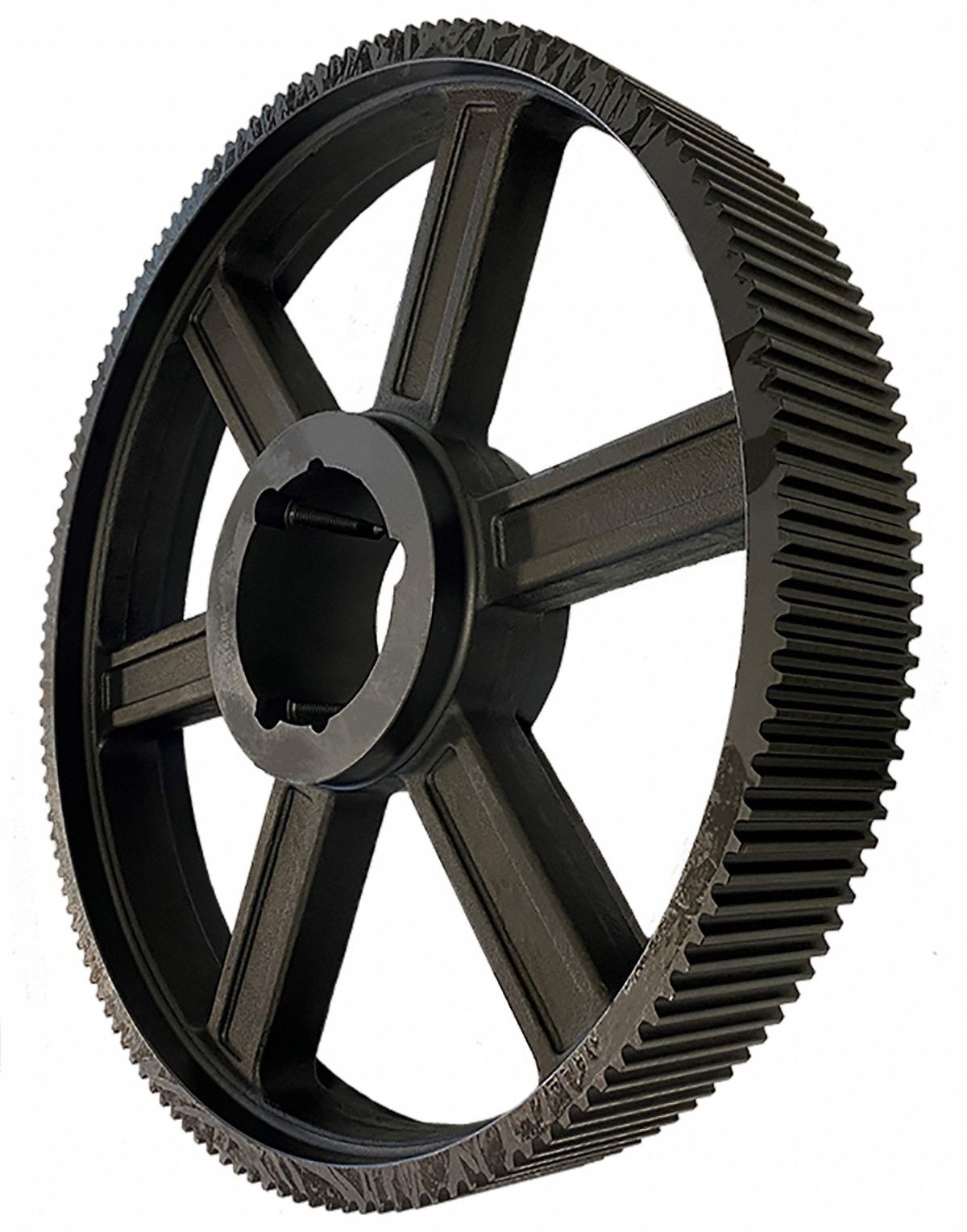 Timing Belt Pulley: Modified Curvilinear, Bushed, For GT Timing Belt Section