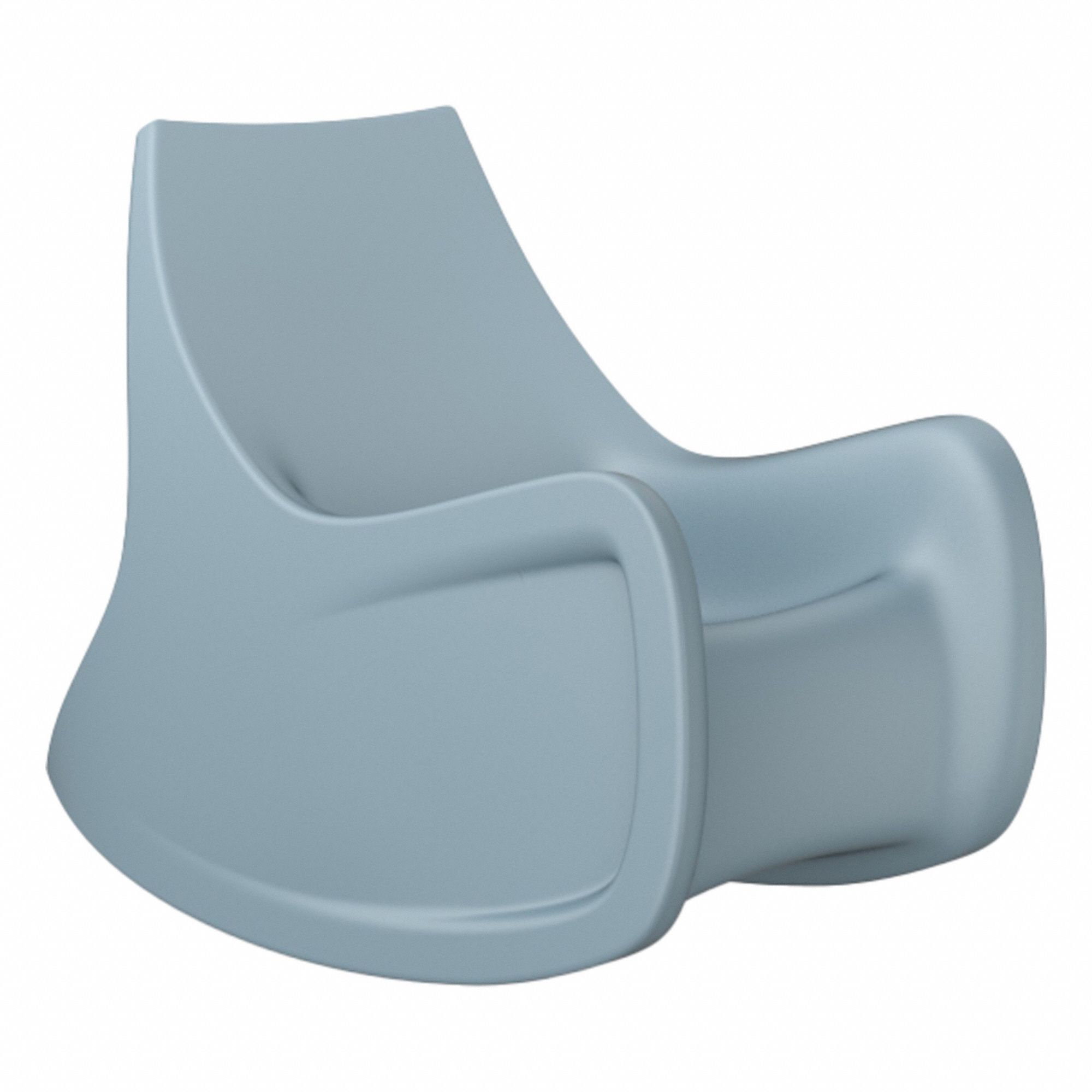 Radial Rocker with Sand Door: Blue Gray Seat Color, Polyethylene Seat Material, Freestanding