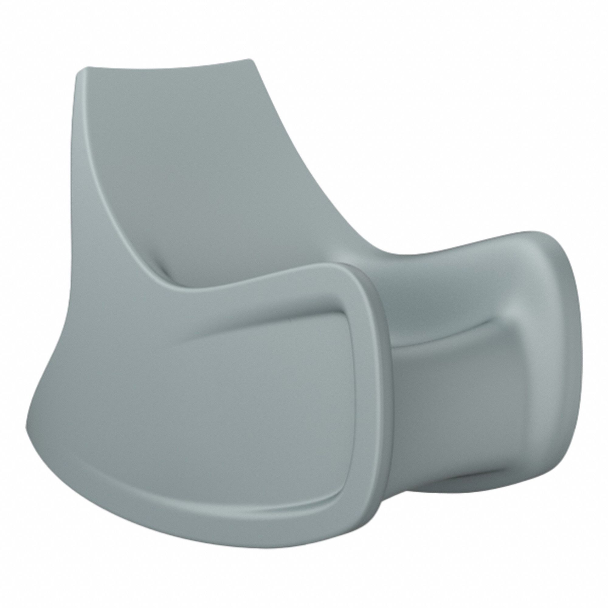Radial Rocker with Sand Door: Gray Seat Color, Polyethylene Seat Material, Freestanding