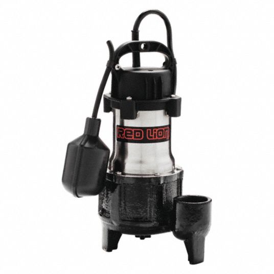 RED LION, Sump Pump,1 HP,5300 gph,SS,Tethered - 147T24|14942782 - Grainger