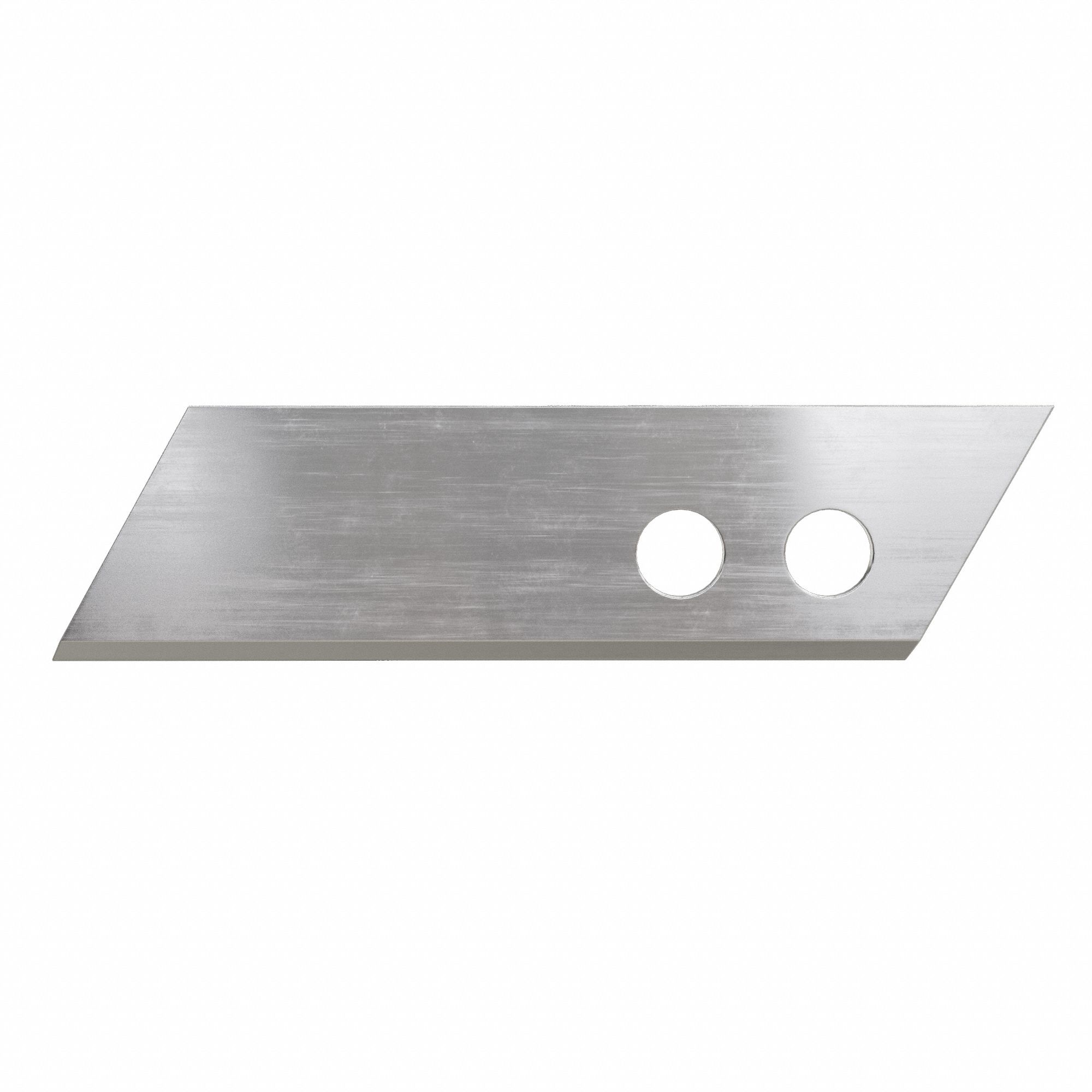 Utility Blade: 2 13/16 in Blade Lg, 3/4 in Blade Wd, 0.02 in Blade Thick, Steel, 100 PK