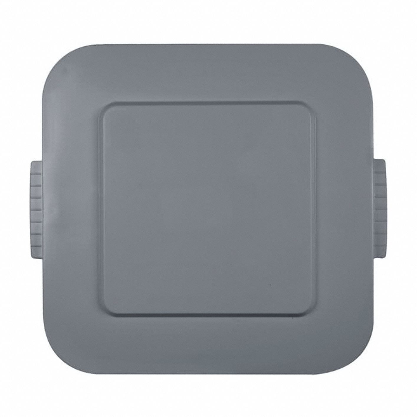 TRASH CAN TOP,FLAT,SNAP-ON CLOSURE,GRAY