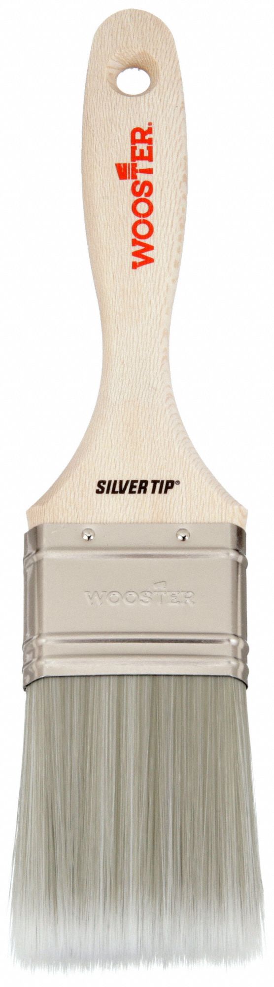 Paint Brush: Varnish Brush, 2 in, Synthetic, Polyester