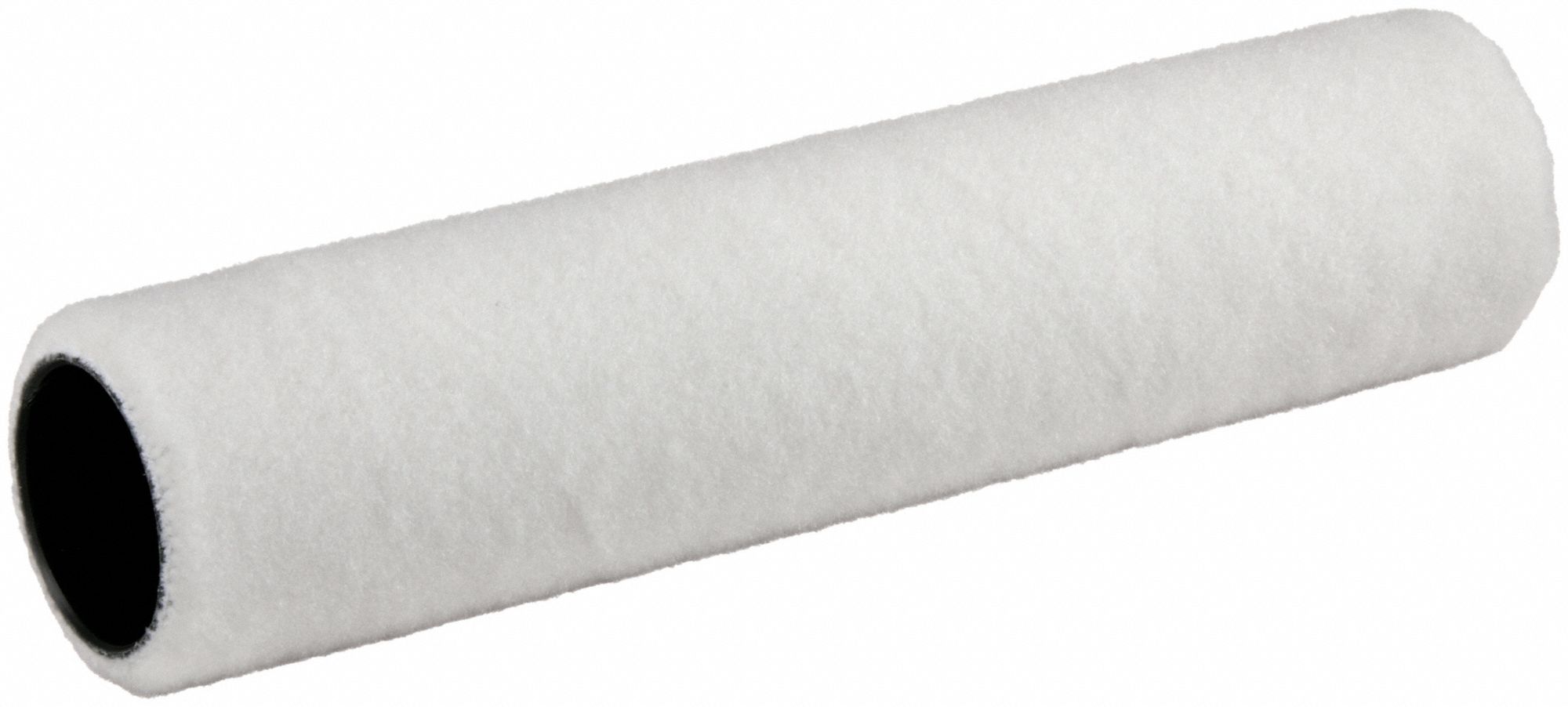 PAINT ROLLER COVER, FOR SMOOTH SURFACE, WHITE, 9 IN L, 3/16 IN NAP, PP/WOVEN FABRIC