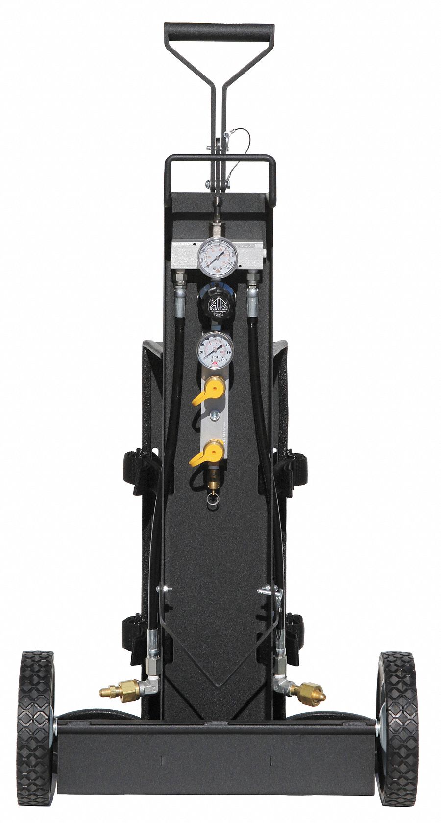 Air Cylinder Cart Black D-Grip Handle