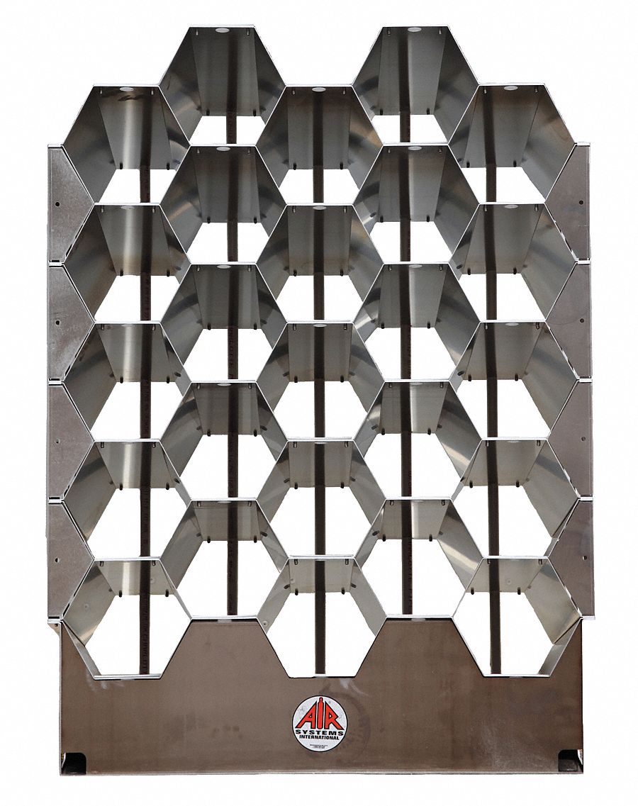 SCBA Storage Rack Silver Aluminum