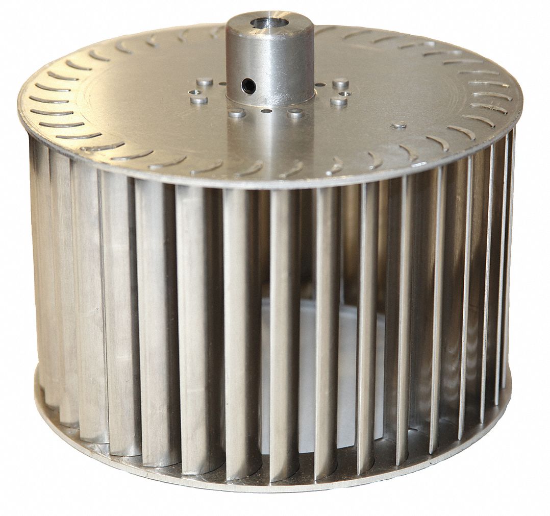 AIR SYSTEMS INTERNATIONAL, Silver, Aluminum, Blower Wheel 14A073