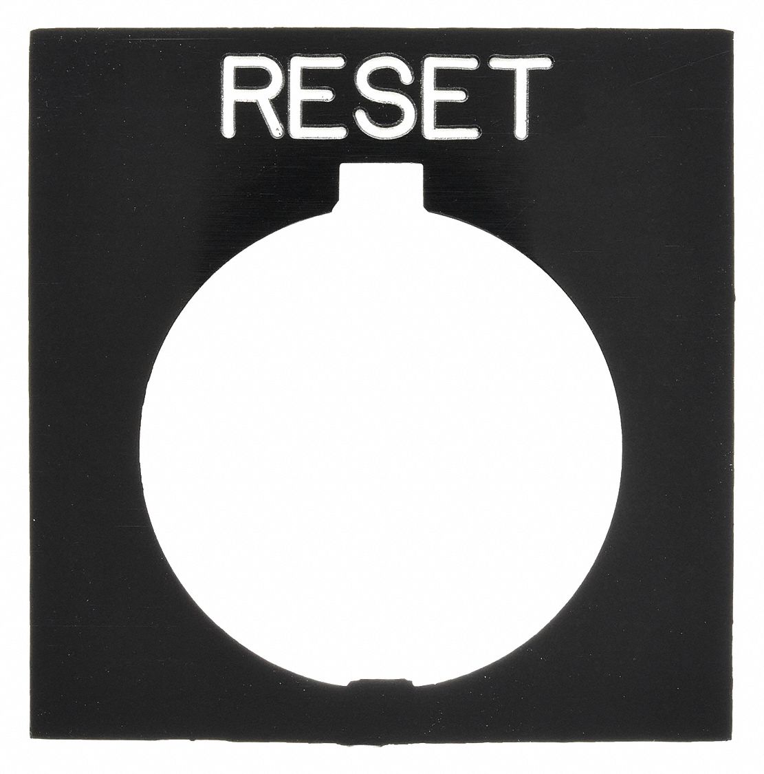 Legend Plate: 30 mm Panel Mounting Size, Rectangular, 1 in Overall Ht x 1 1/2 in Overall Wd