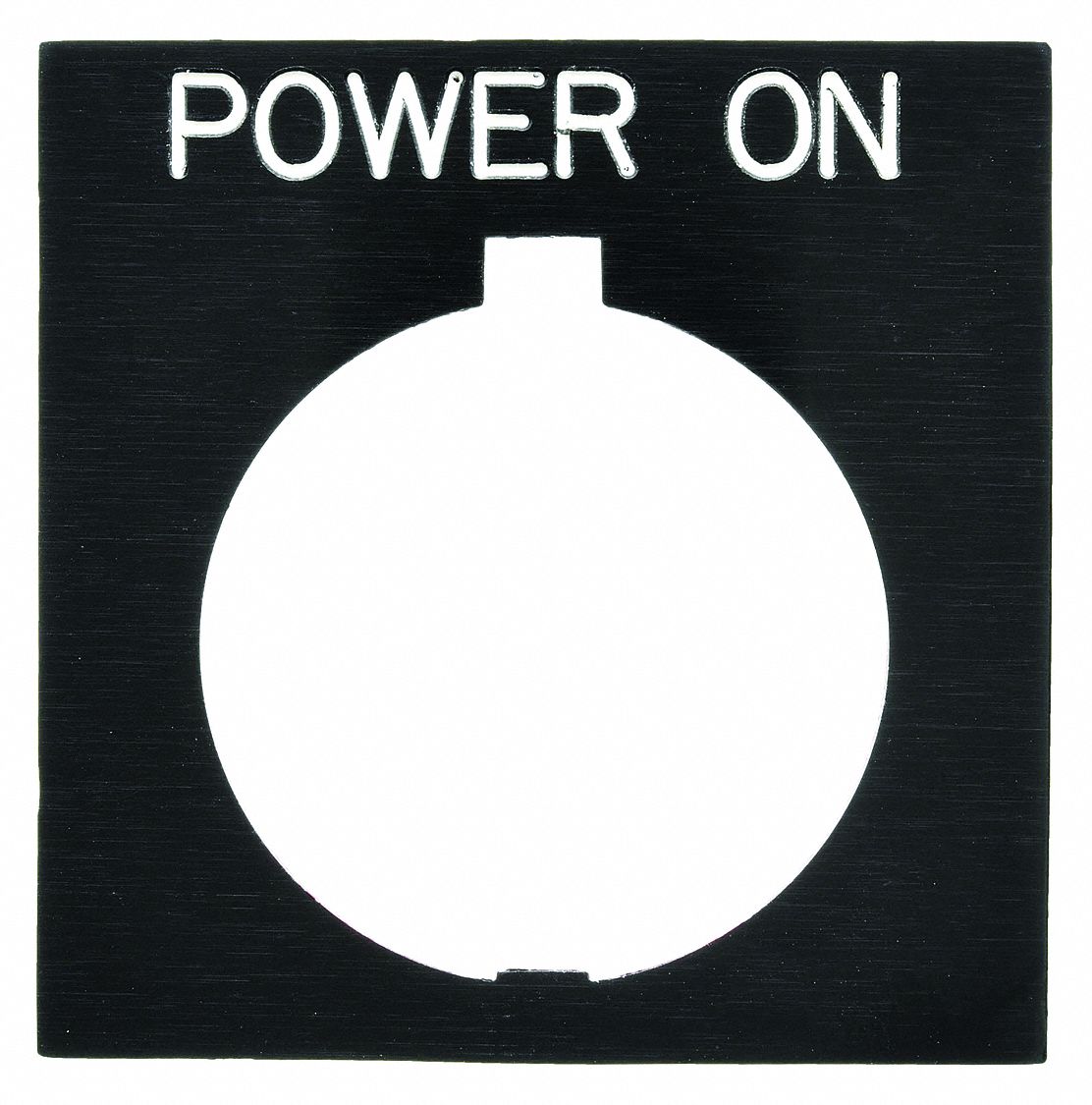 Legend Plate: 30 mm Panel Mounting Size, Rectangular, 3 1/4 in Overall Ht x 2 1/8 in Overall Wd