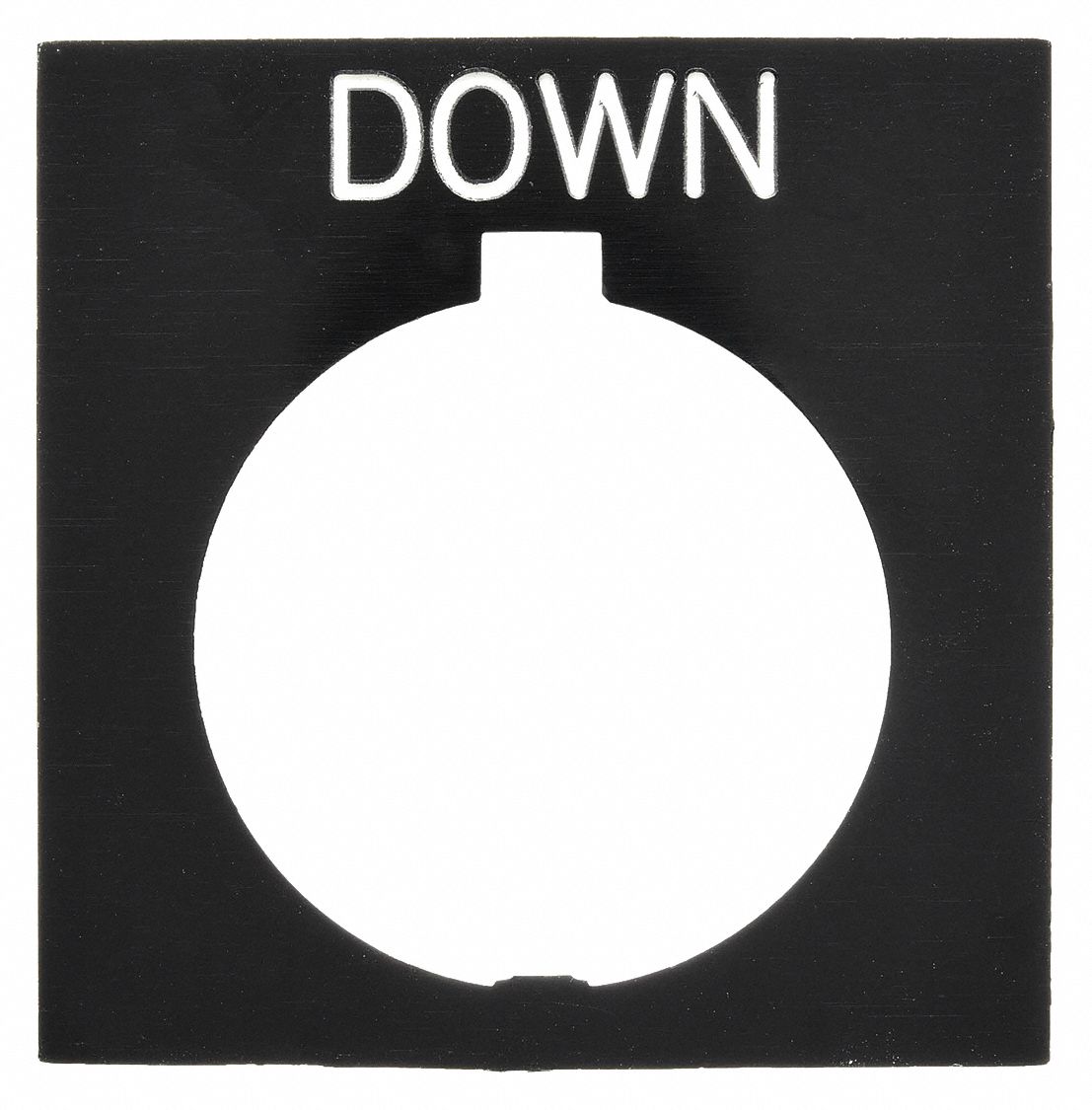 Legend Plate: 30 mm Panel Mounting Size, Rectangular, 3 1/4 in Overall Ht x 2 1/8 in Overall Wd