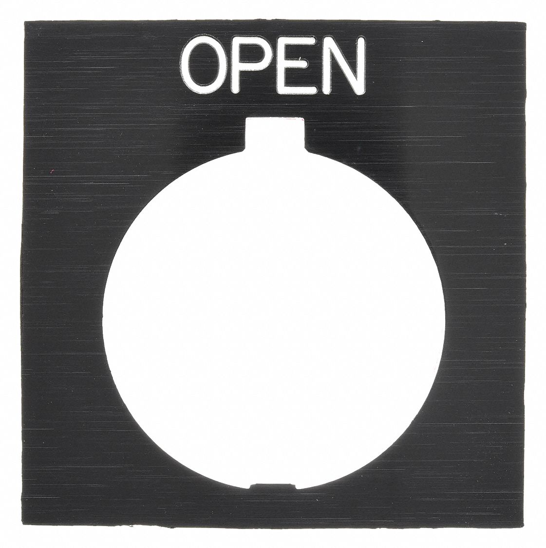 Legend Plate: 30 mm Panel Mounting Size, Rectangular, 1 in Overall Ht x 1 1/2 in Overall Wd